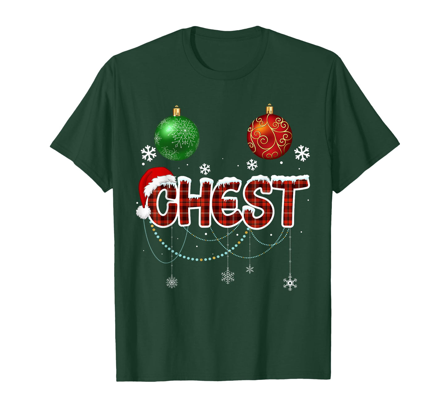 Chest Nuts Matching Chestnuts Funny Christmas Couples Nuts T-Shirt