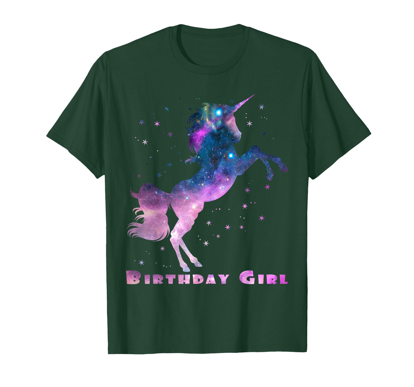 Space Unicorn Birthday Girl Galaxy Unicorn Cute Teens Kids T-Shirt
