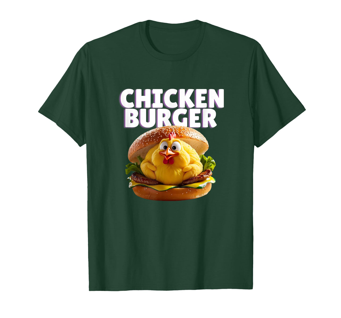 Chicken Burgers Finger Licking Chickens T-Shirt