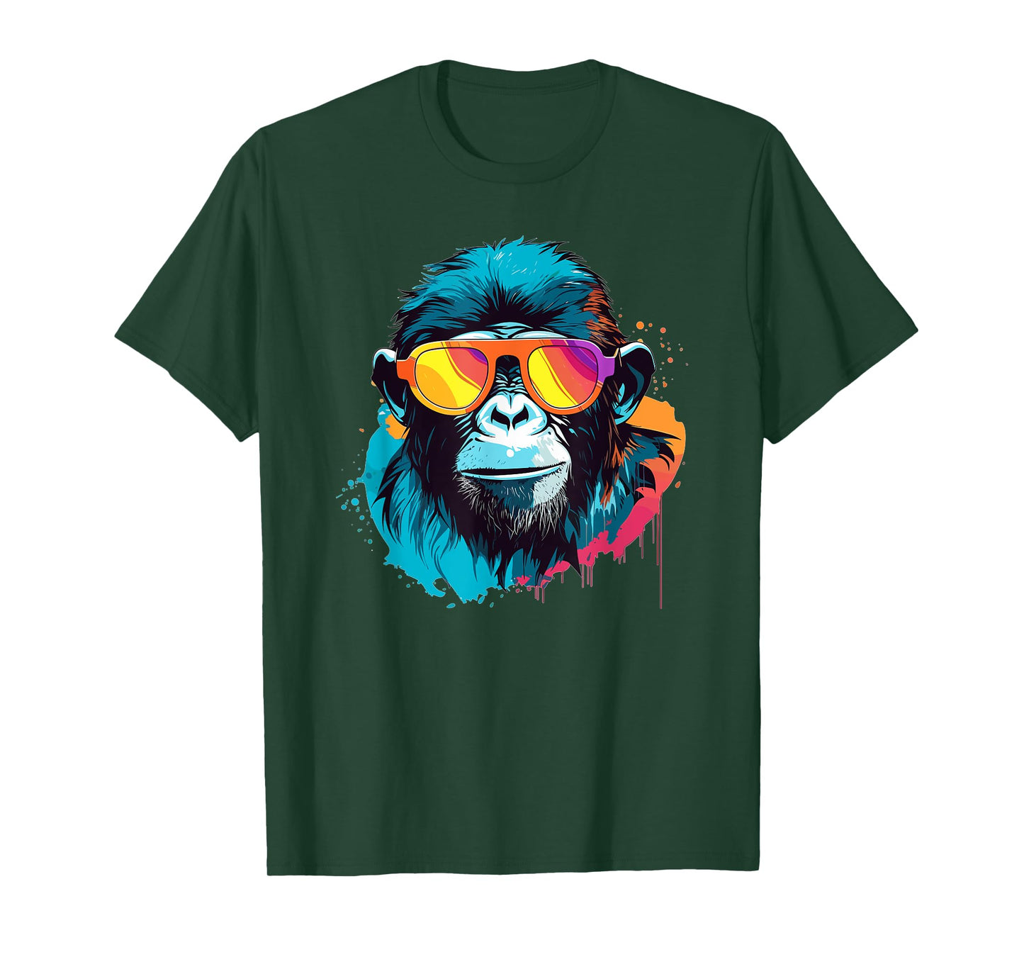 Chill Monkey with Sunglasses Swag T-Shirt