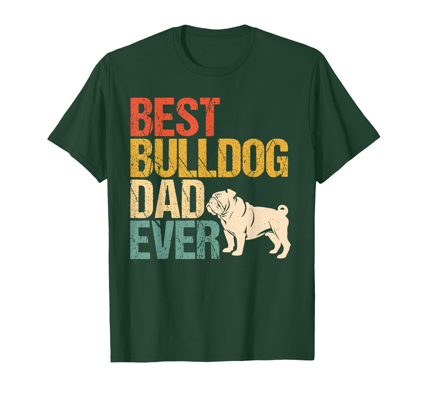 Best English Bulldog dad Father's Day T-Shirt