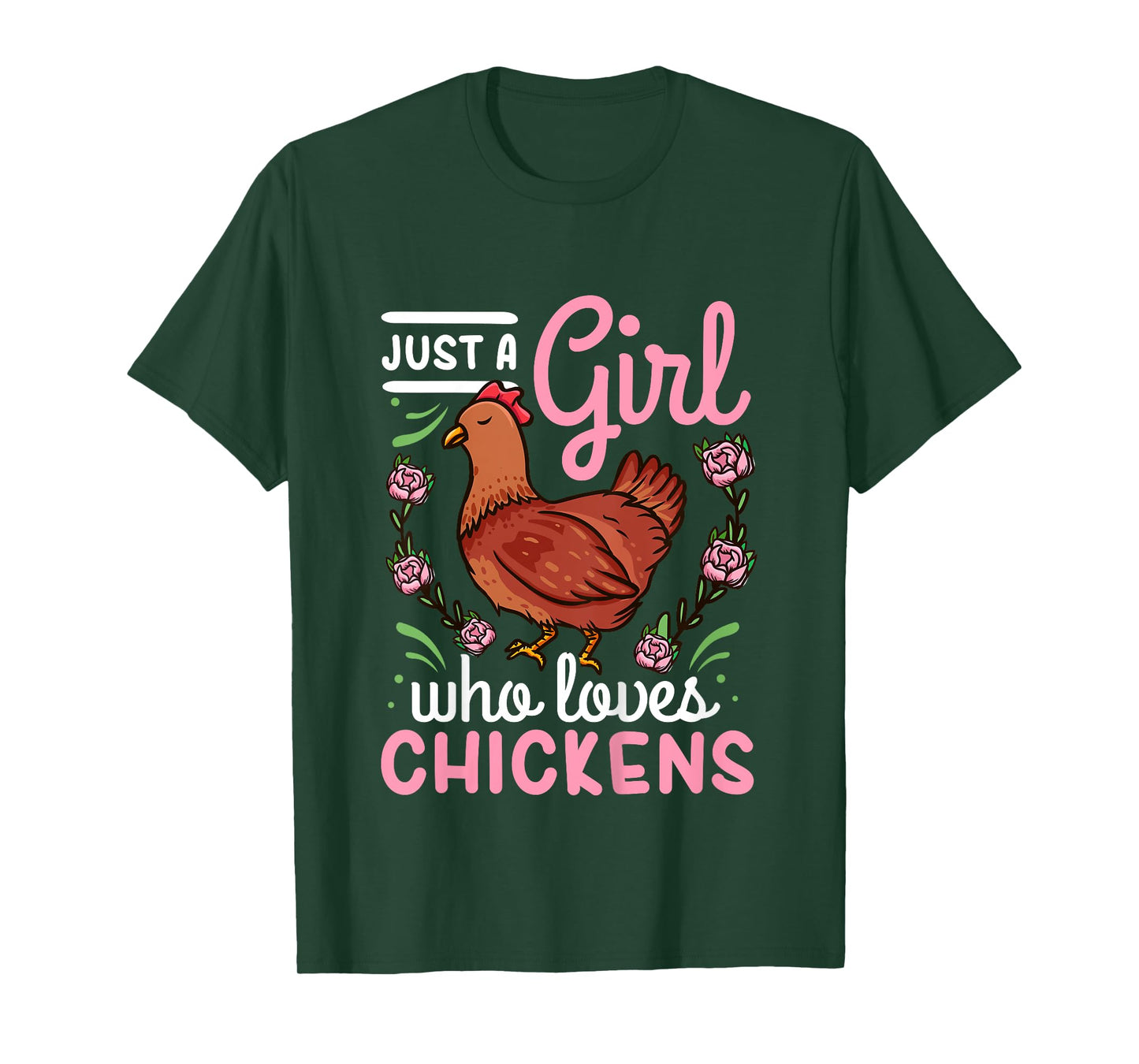 Chicken Lover Just a Girl Who Loves Chickens T-Shirt