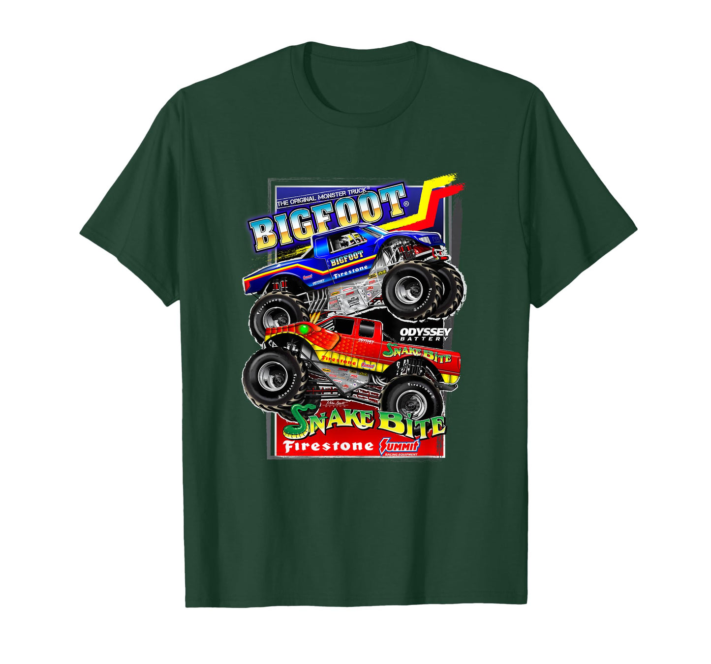 BIGFOOT vs. SNAKE BITE (modern) T-Shirt