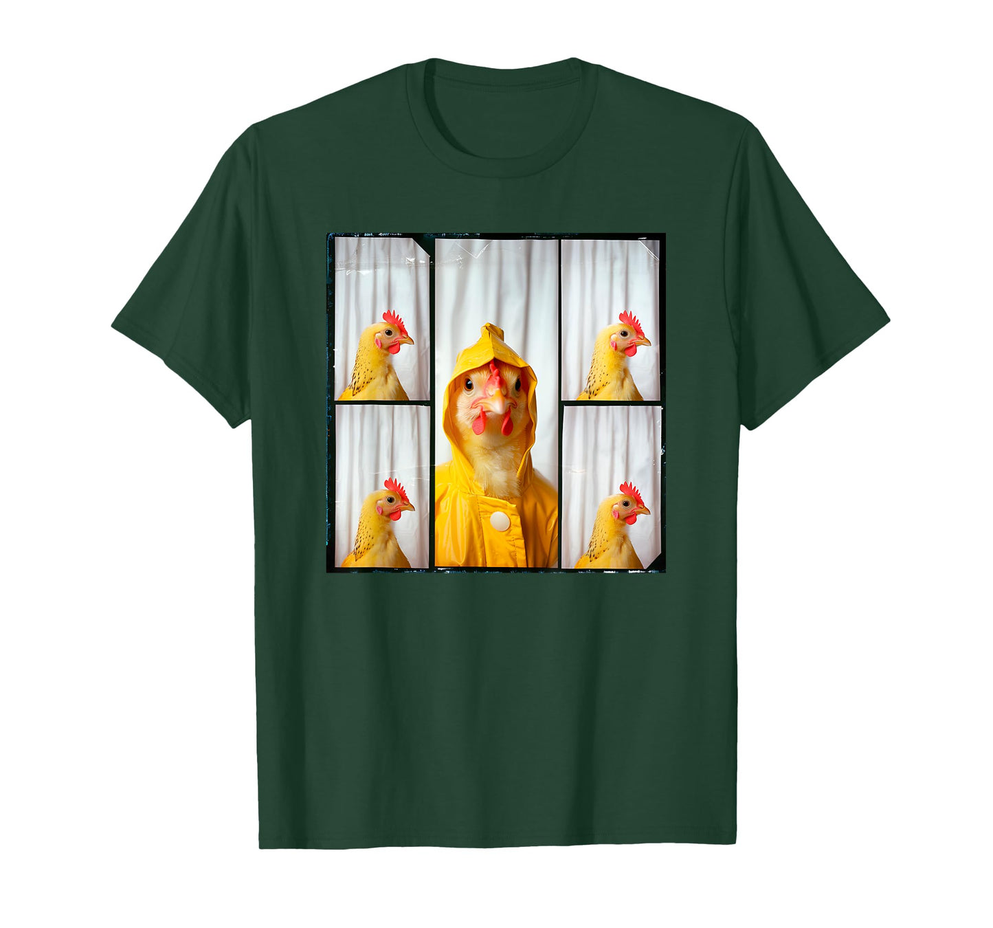 Funny Chicken Farm Animal Photobooth T-Shirt