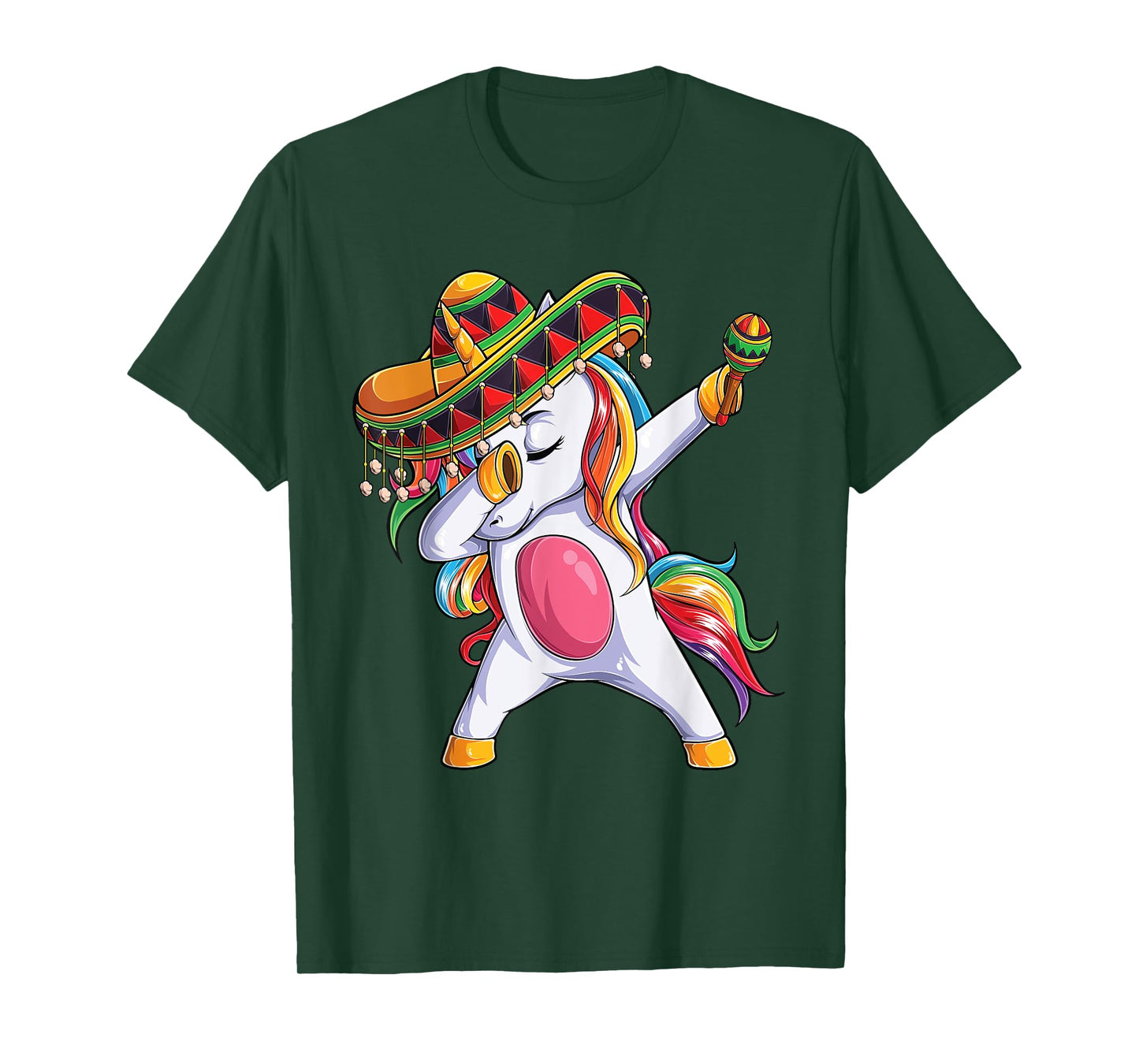 Dabbing Unicorn Cinco de Mayo Kids Girls Women Mexican gift T-Shirt