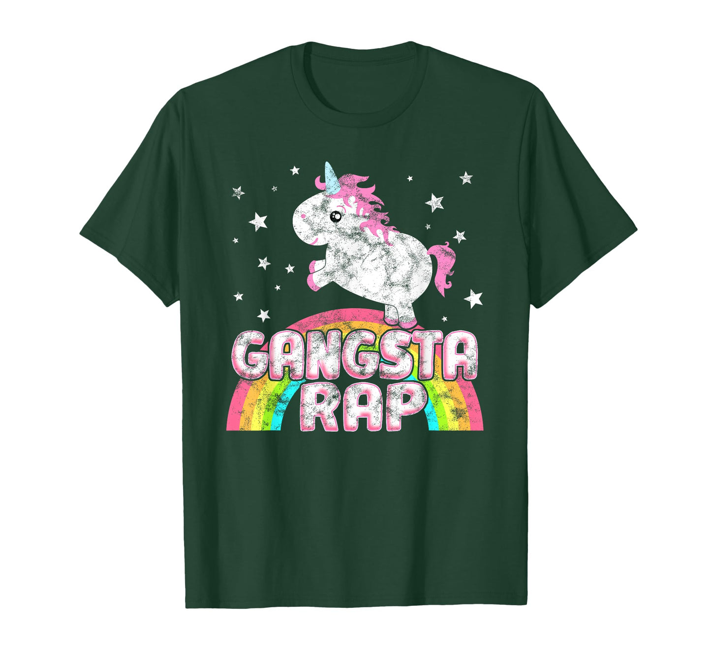 Funny Ironic Cool Unicorn Gangsta Rap Music Festival T-Shirt T-Shirt