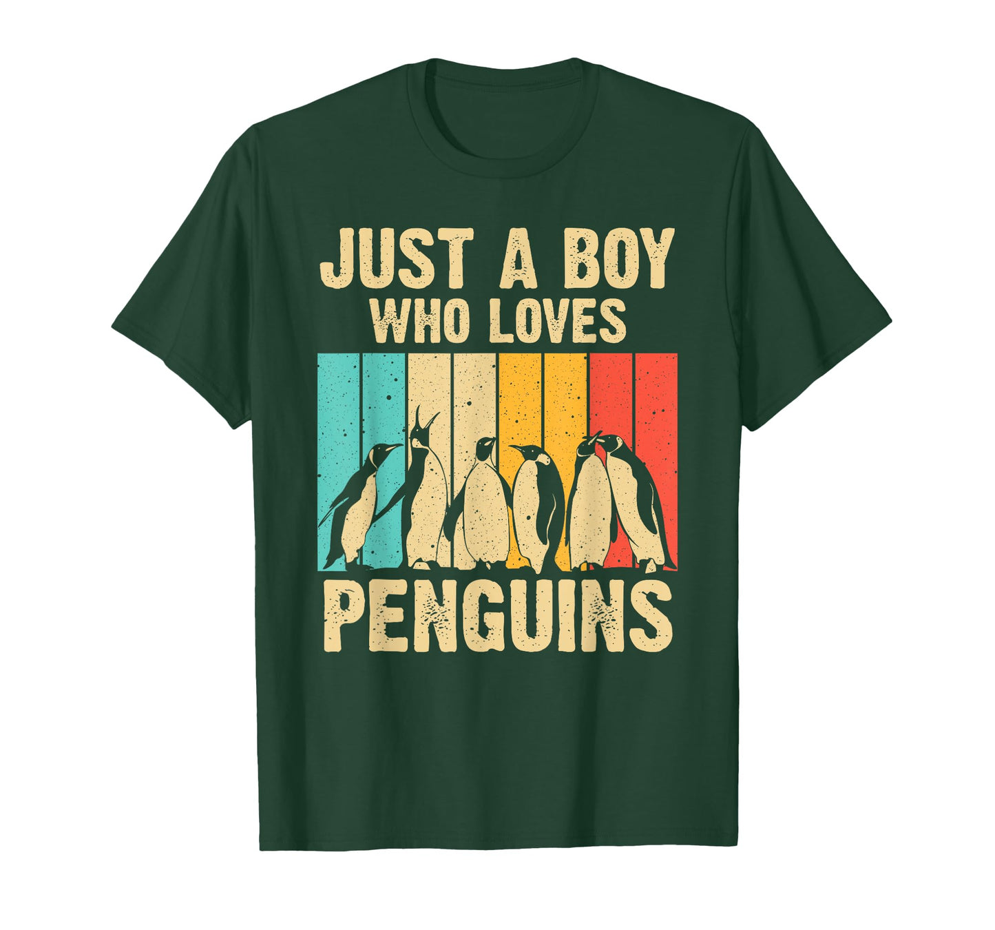 Cute Penguin Art Boys Kids Men Bird Zoologist Penguin Lovers T-Shirt