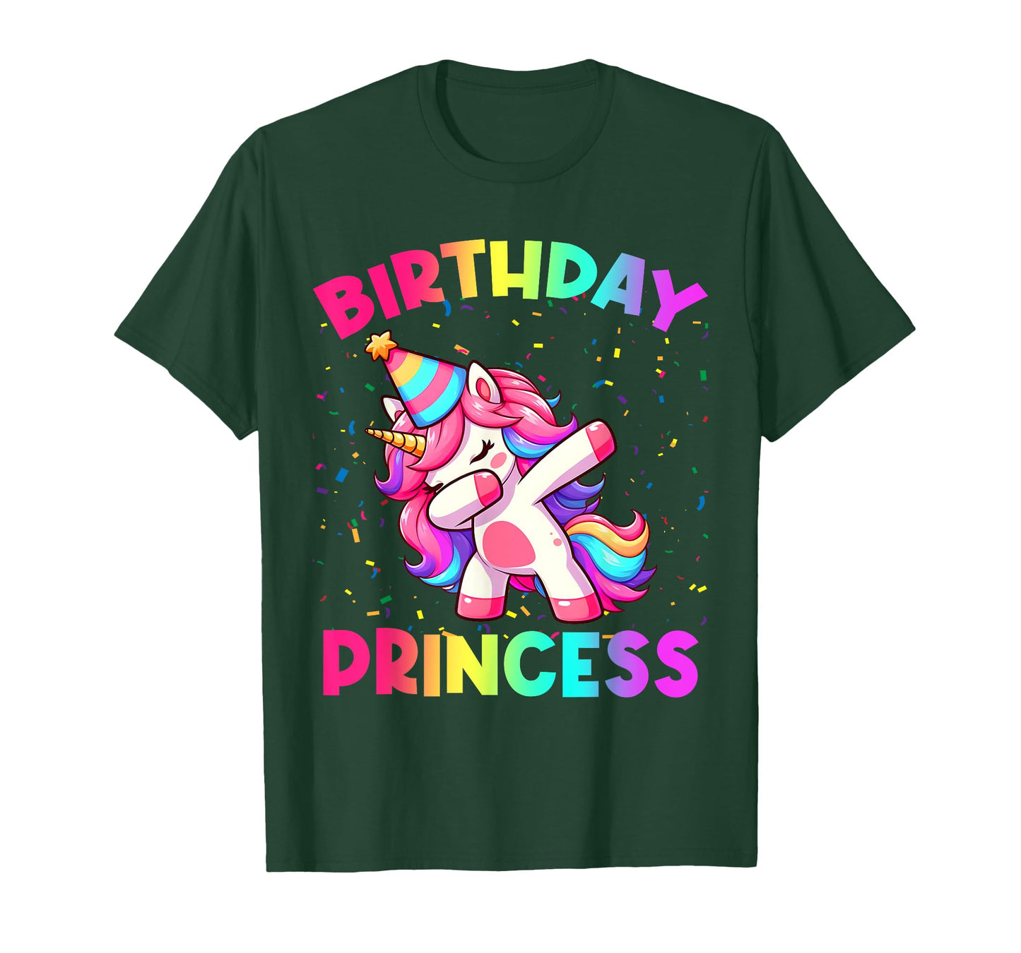 Birthday Princess Unicorn Party Funny Girls Kids T-Shirt