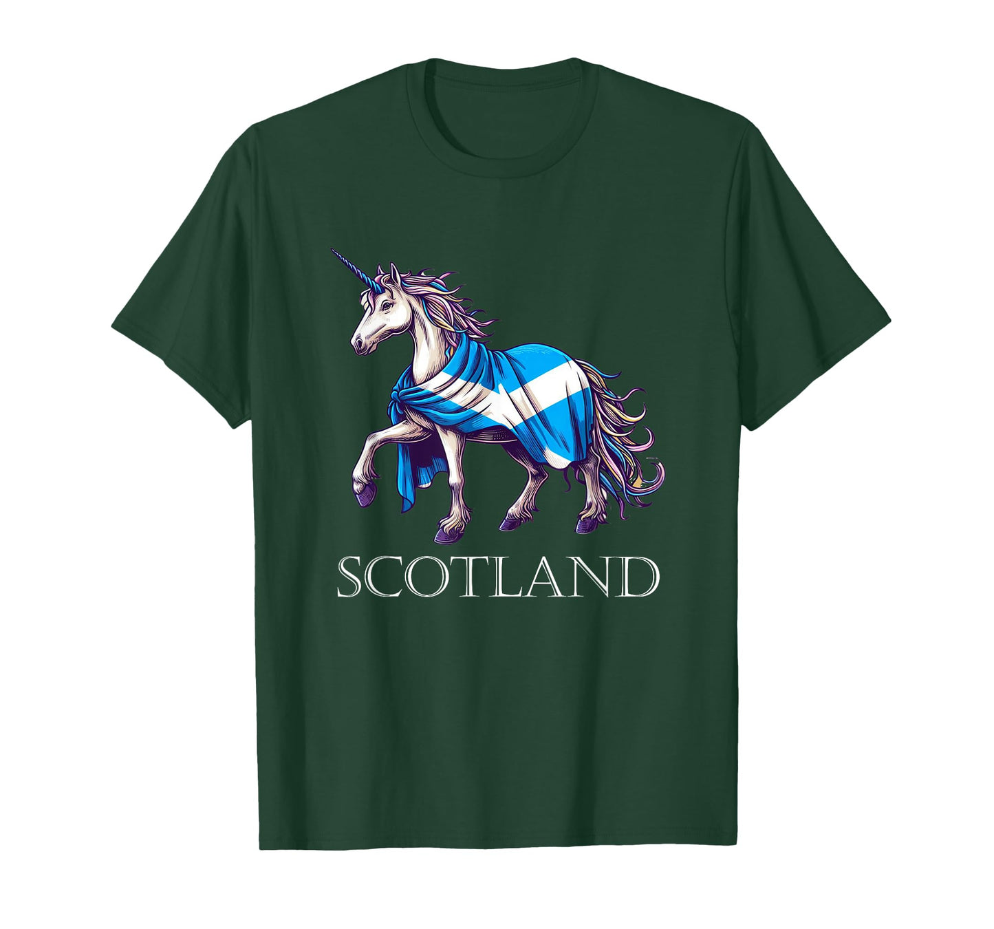 Scottish Pride Scotland Unicorn Scotland Flag Saltire T-Shirt