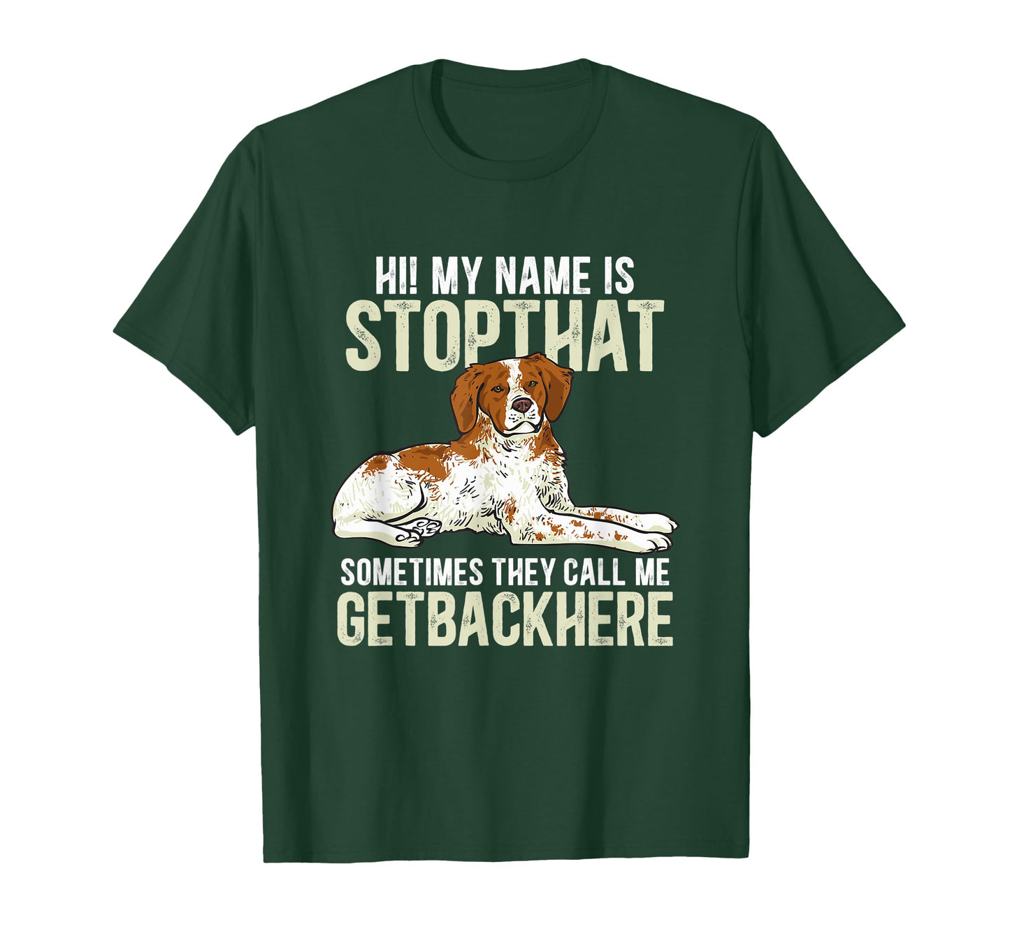 Brittany Spaniel Funny Brittany Dog T-Shirt