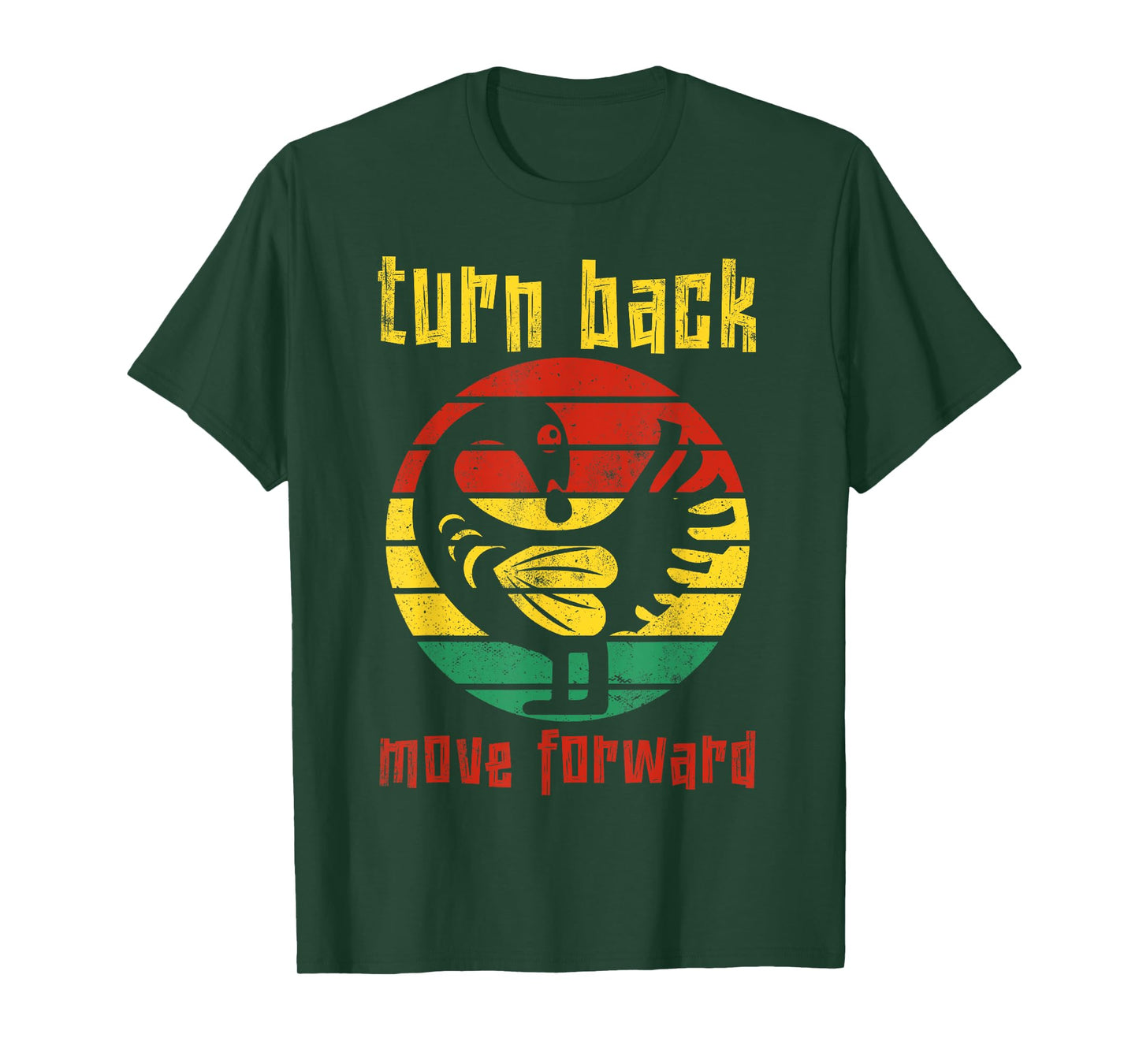 Turn Back Move Forward African Symbol Adinkra Sankofa T-Shirt