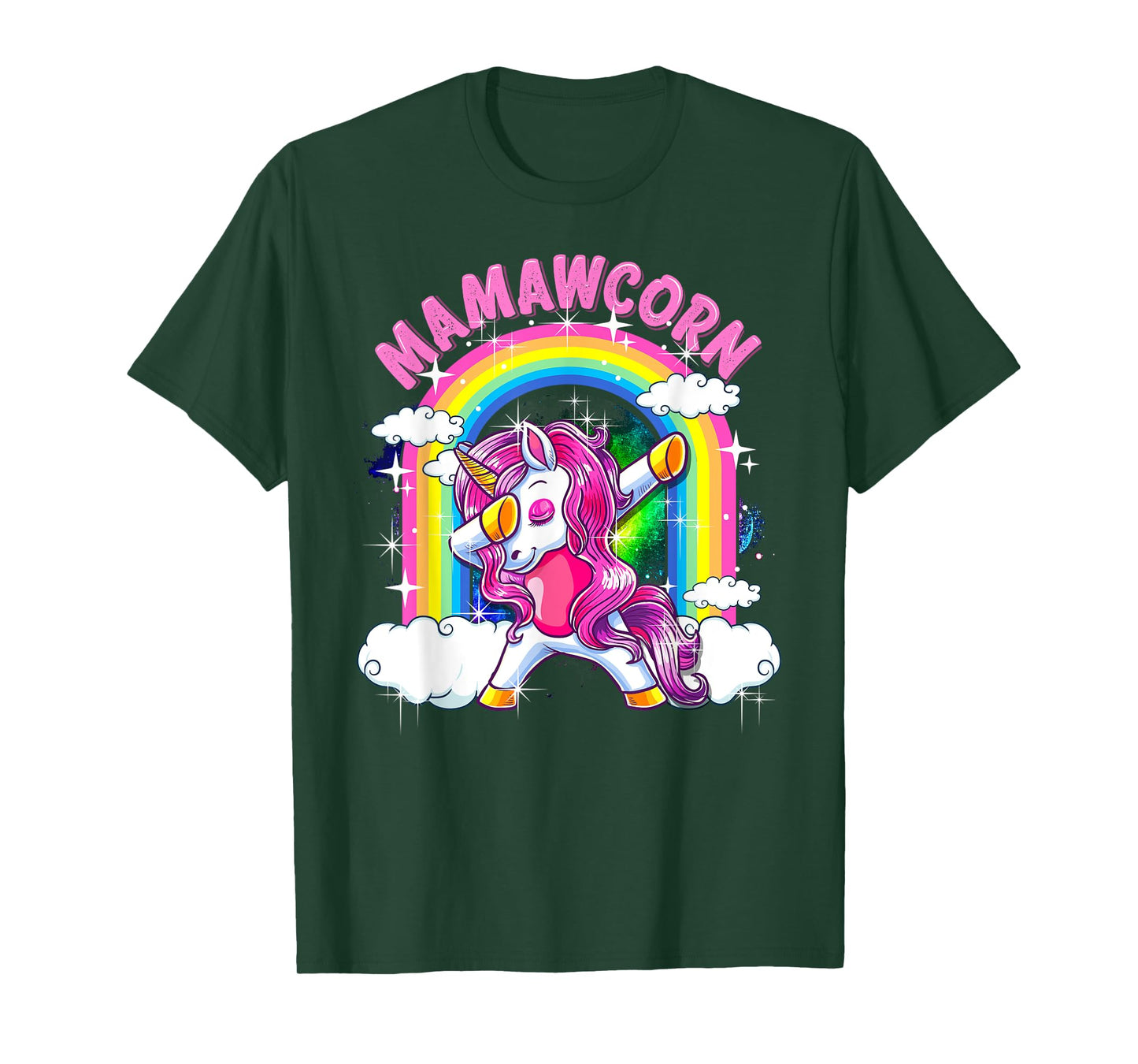 Mamawcorn Shirt Dabbing Unicorn Cute Mamaw Gifts T-Shirt