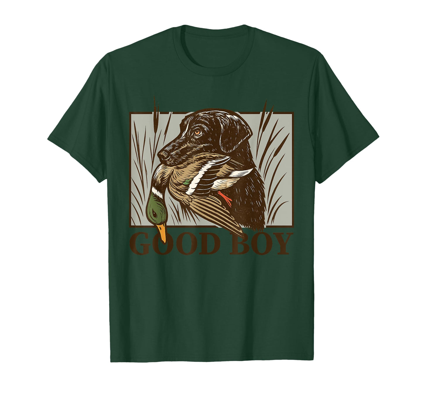 Vintage Dog Good Boy Duck Hunting Labrador Retriever Gift T-Shirt