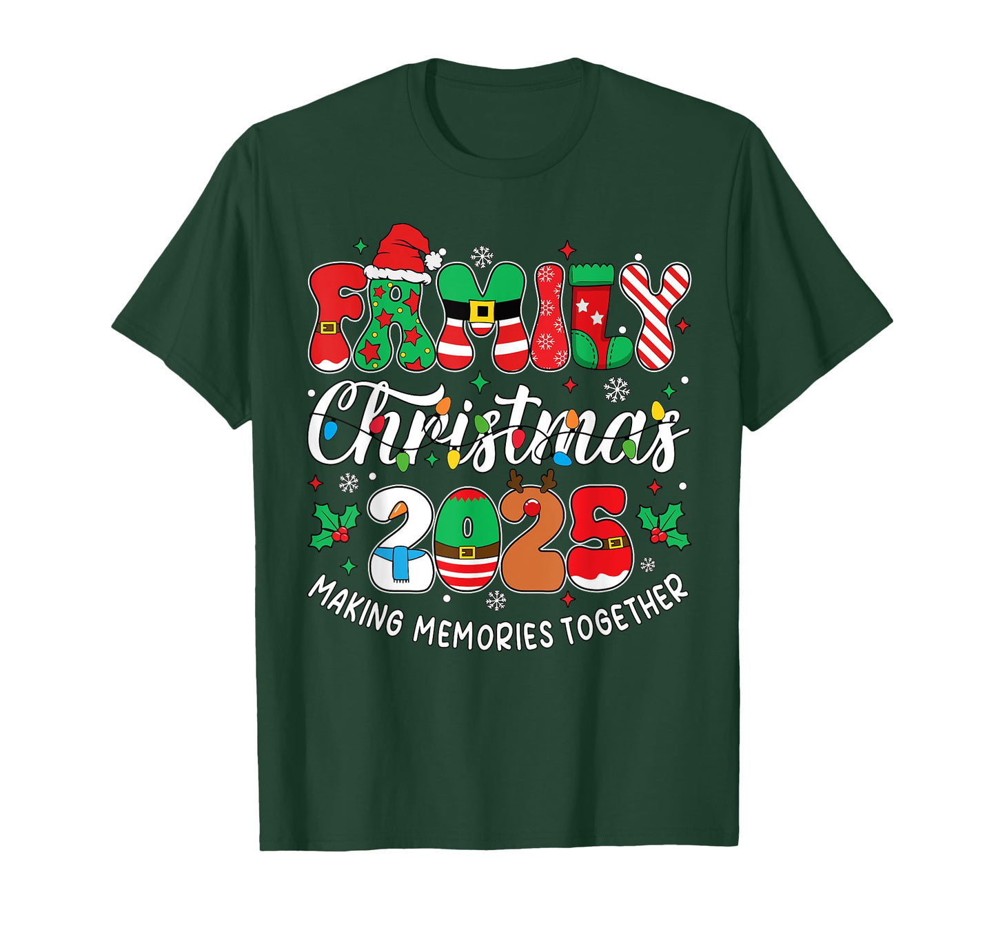 Family Christmas 2025 Matching Outfit Xmas Men Women Kids T-Shirt