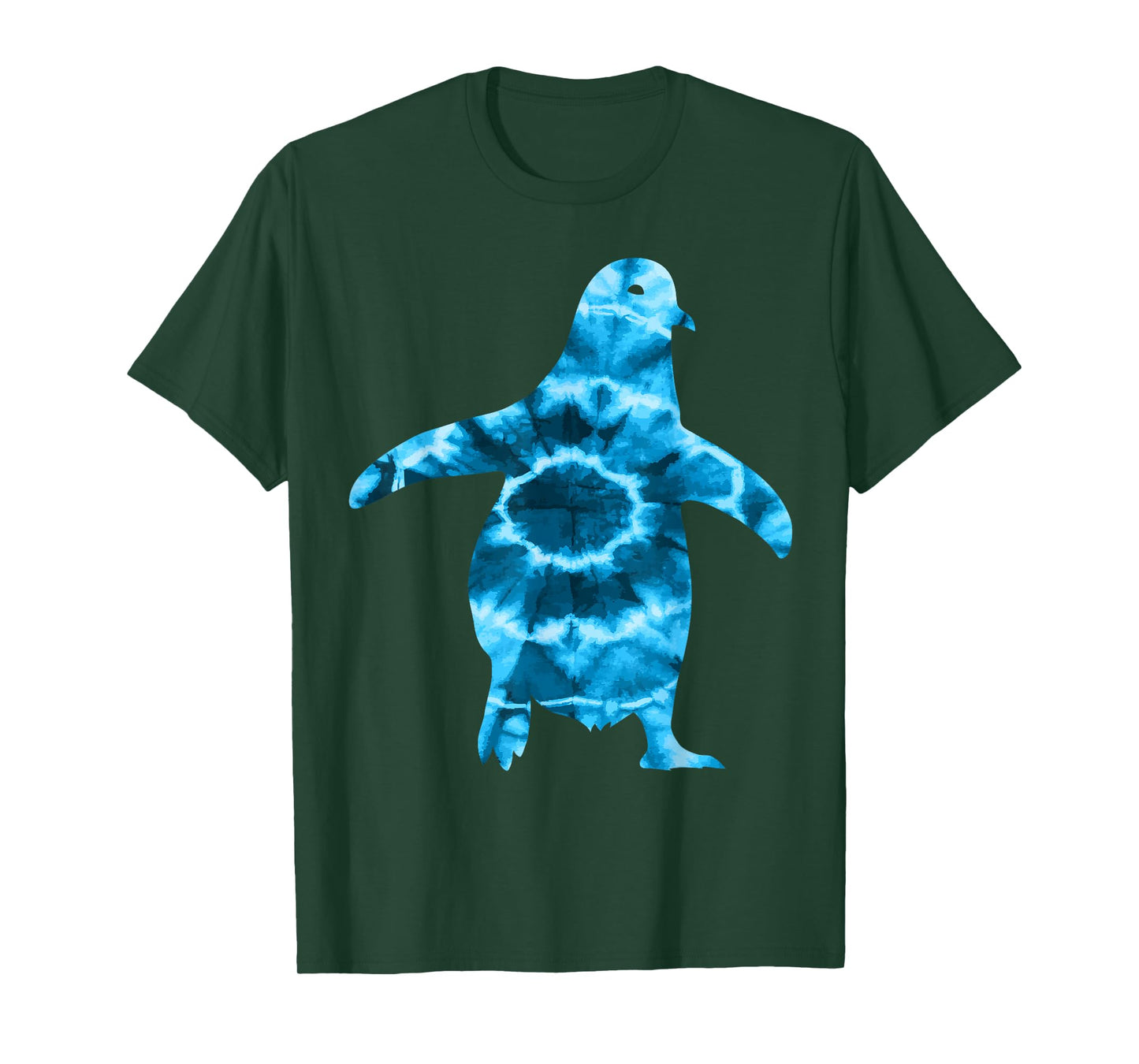 Cool Penguin Lover Apparel Unisex-Adults Black Tie-Dye T-Shirt