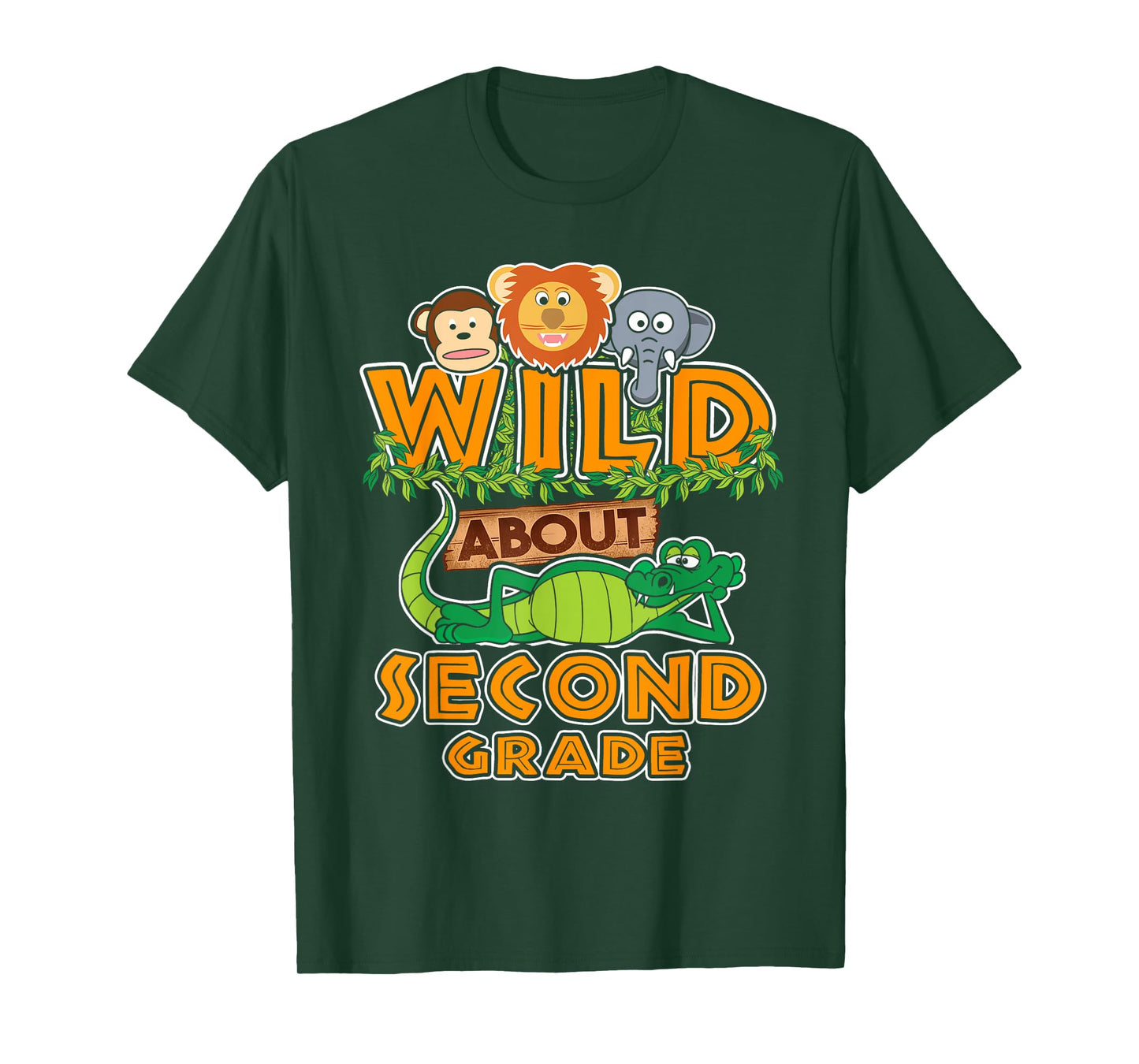 Wild About Second Grade Back to School Classroom T-Shirt T-Shirt