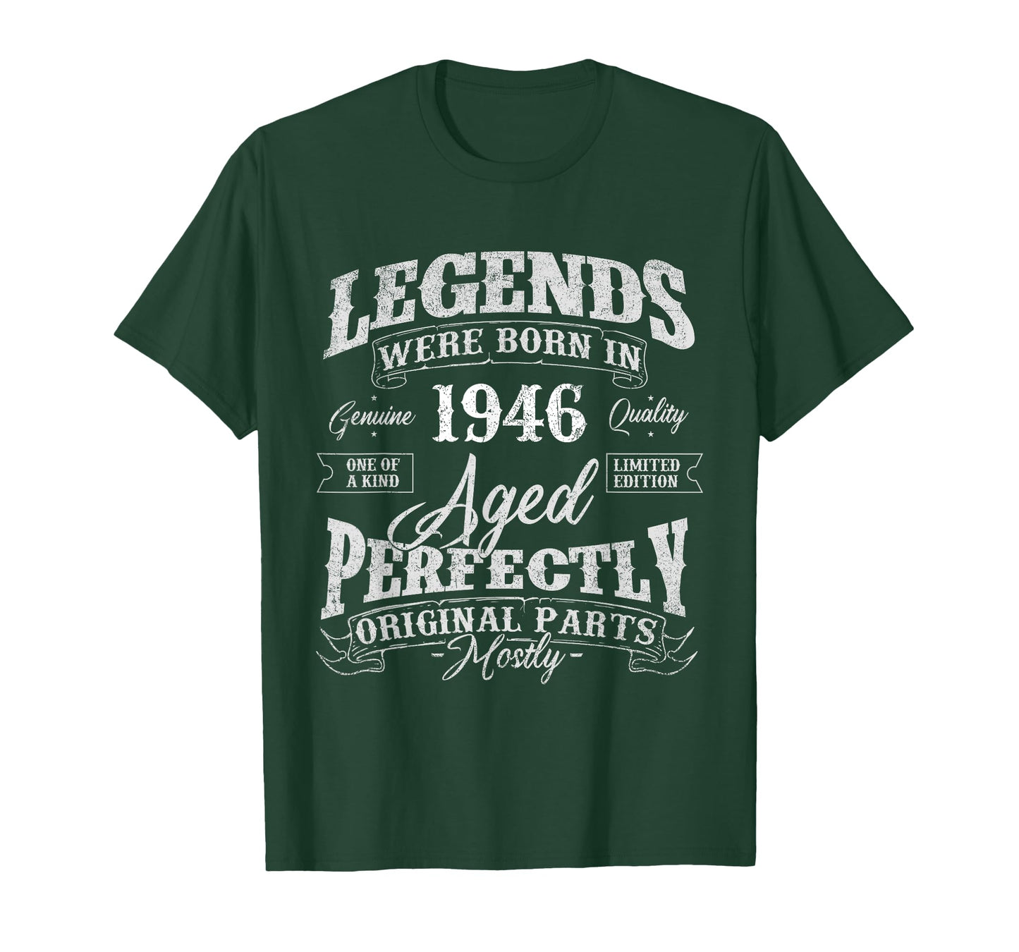 Legends Were Born In 1946 Year Of Birth Birthday T-Shirt