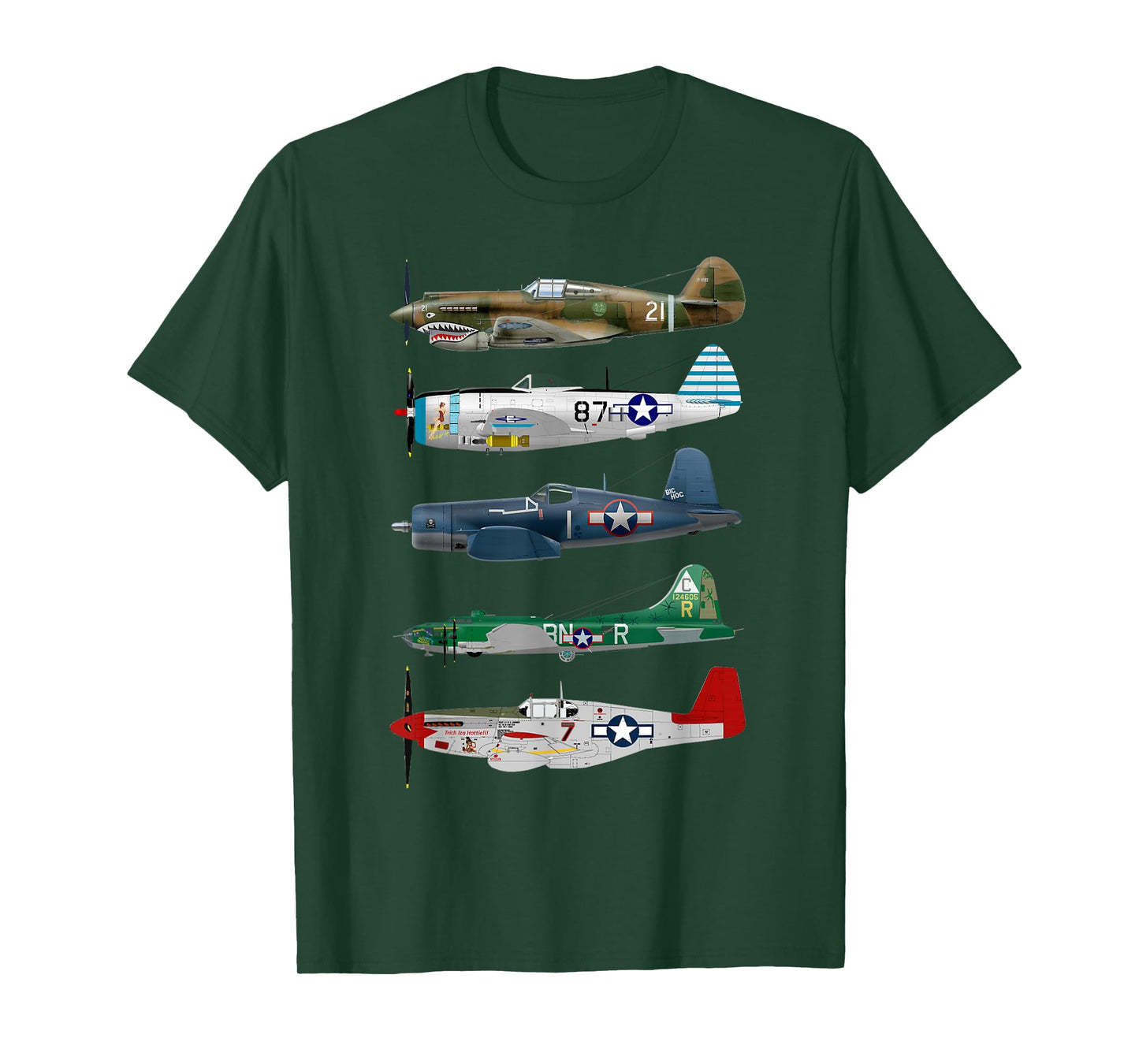 WW2 Planes Warbirds Warplanes T-Shirt