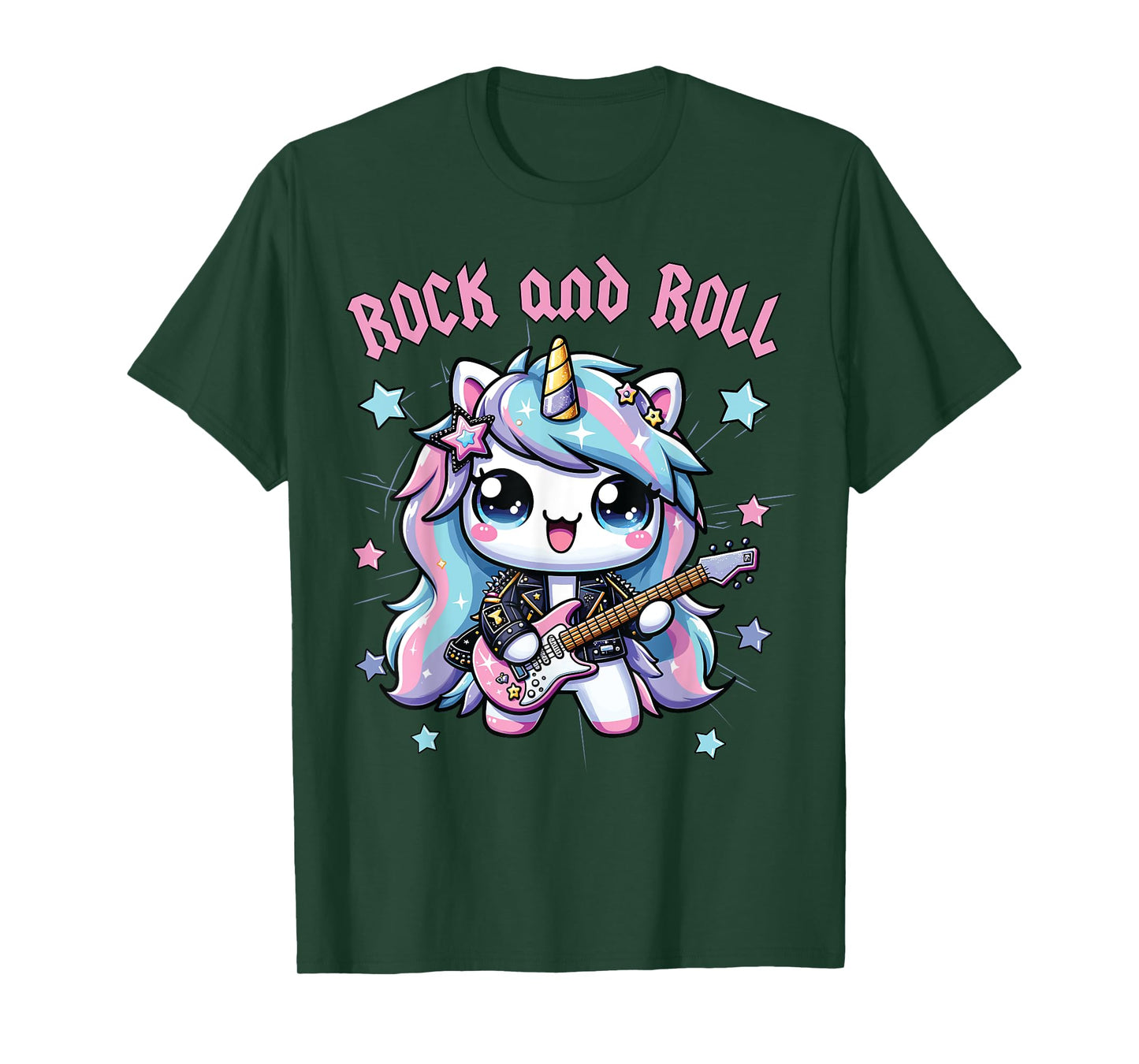 Girls Rock, Unicorn Rock Star, Unicorn Girls Rock and Roll T-Shirt