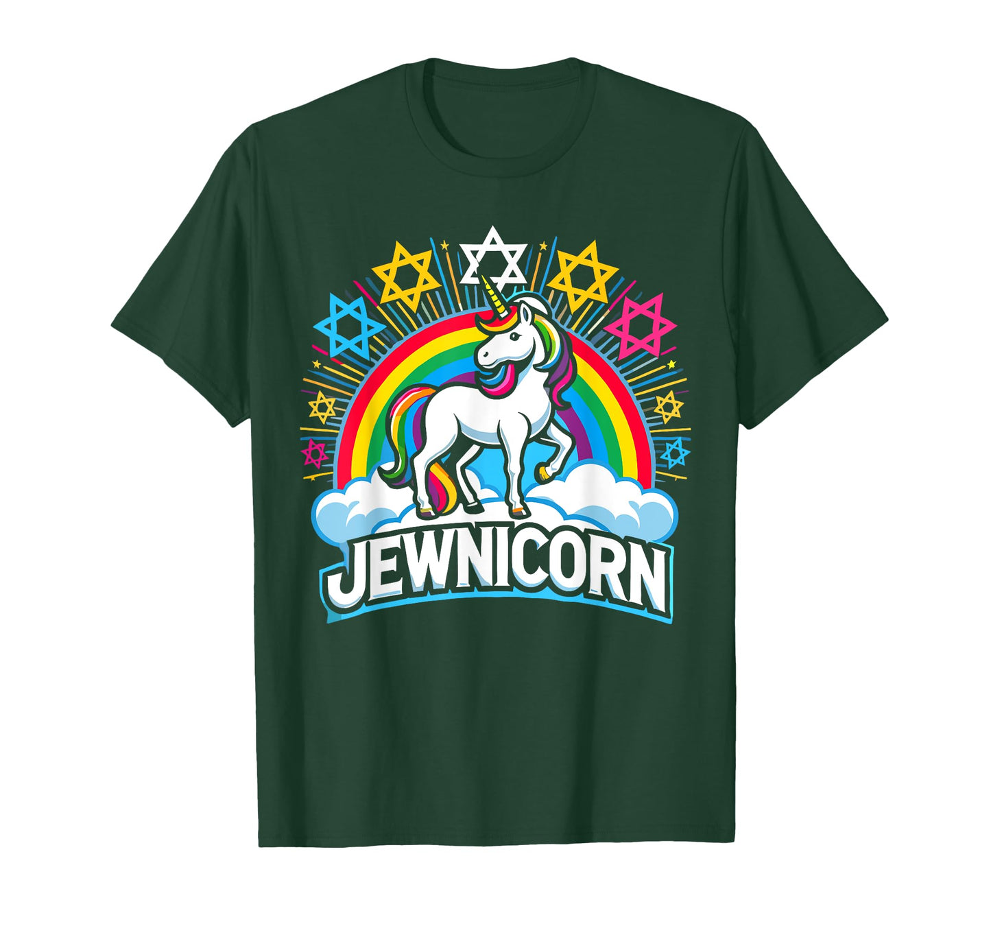 Hanukkah Funny Jewnicorn Jewish Unicorn T-Shirt