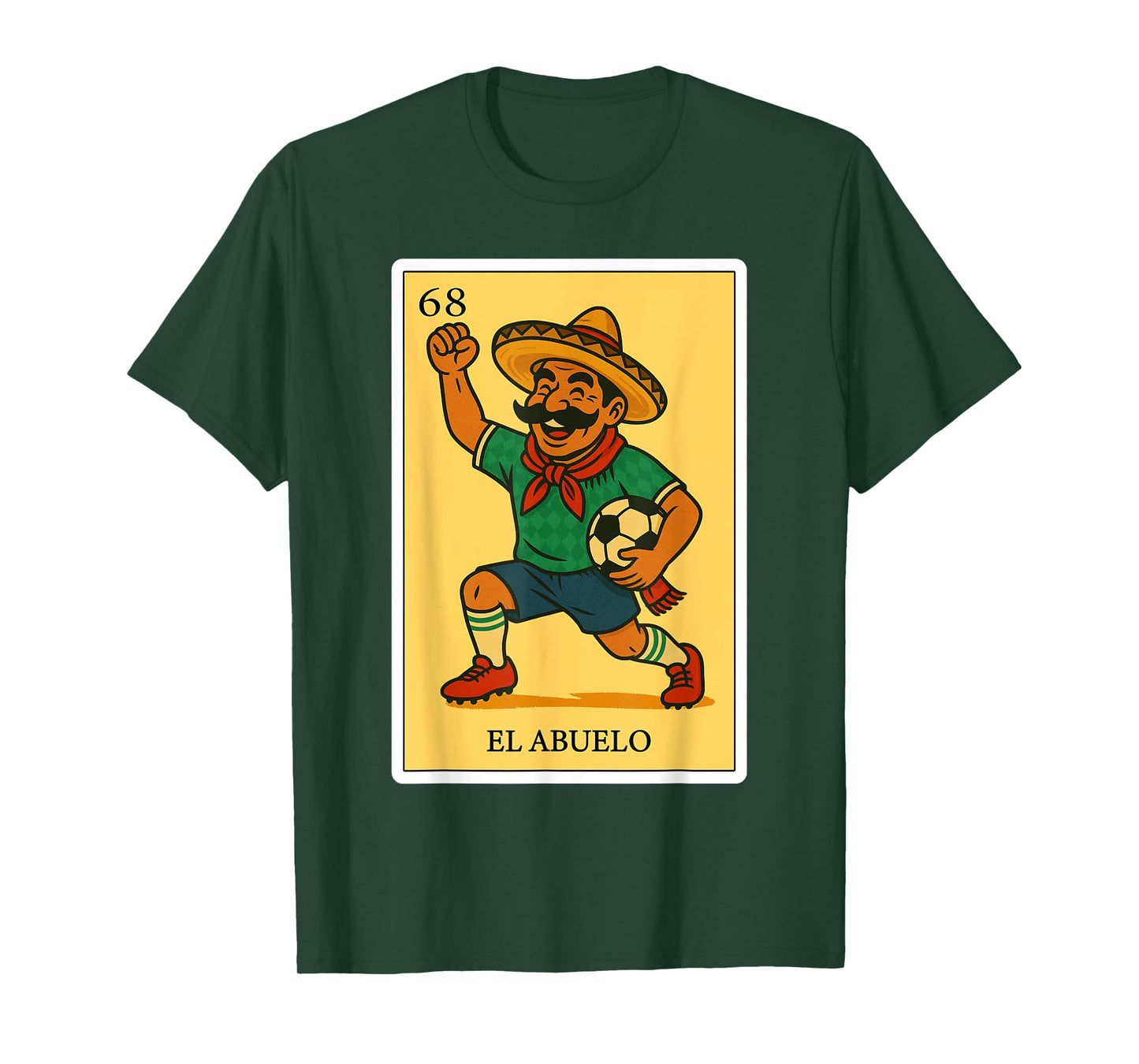 El Abuelo Futbolero | Spanish-Mexican Bingo Gifts for Abuela T-Shirt