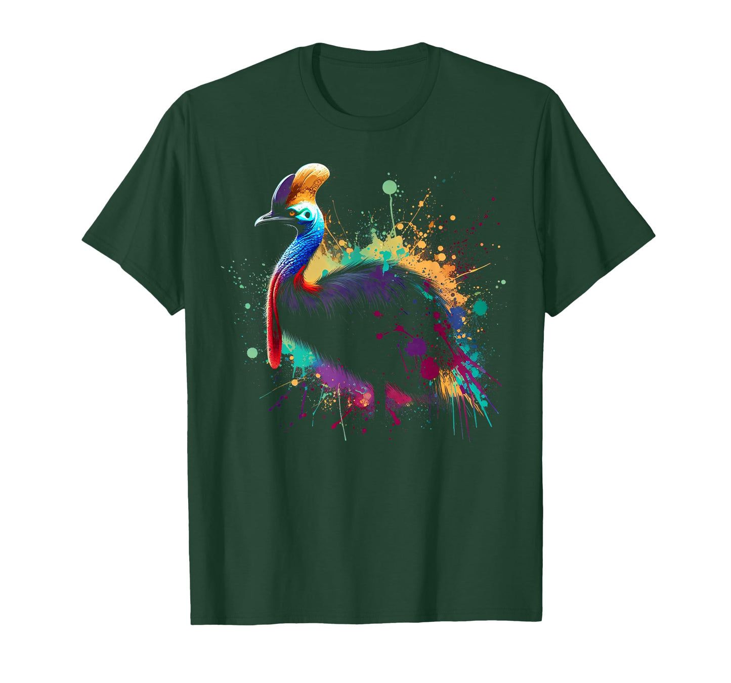 Cassowary Minimalist and Vibrant Style Christmas T-Shirt
