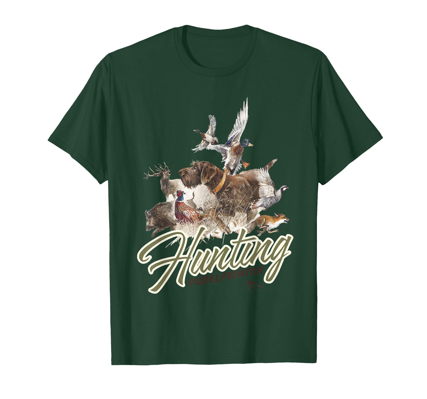 Pudelpointer Hunting Dog Tshirt Men Women Girls Kids T-Shirt