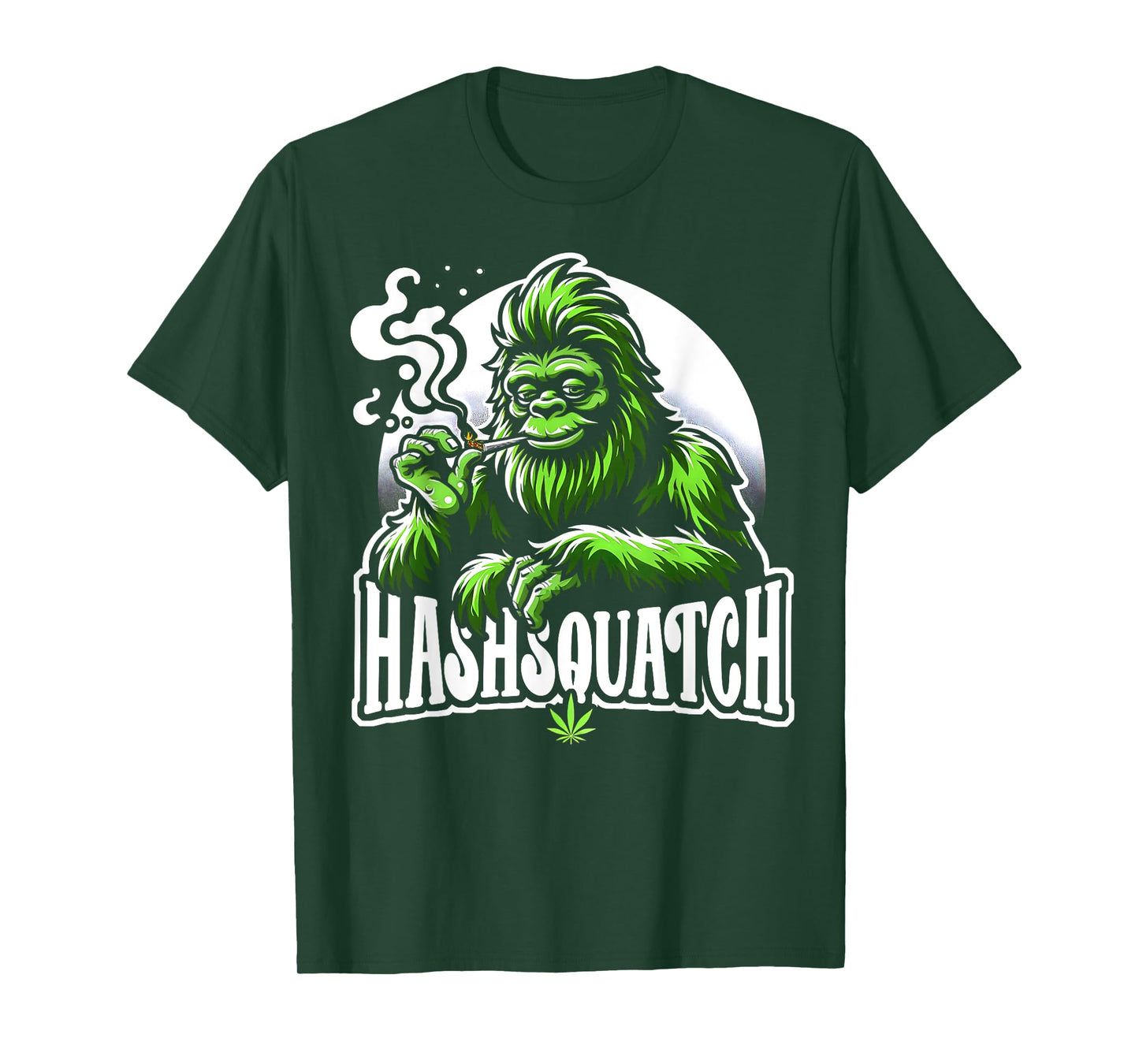 Hashsquatch Hash Squatch Bigfoot Smoking Weed cannabis T-Shirt