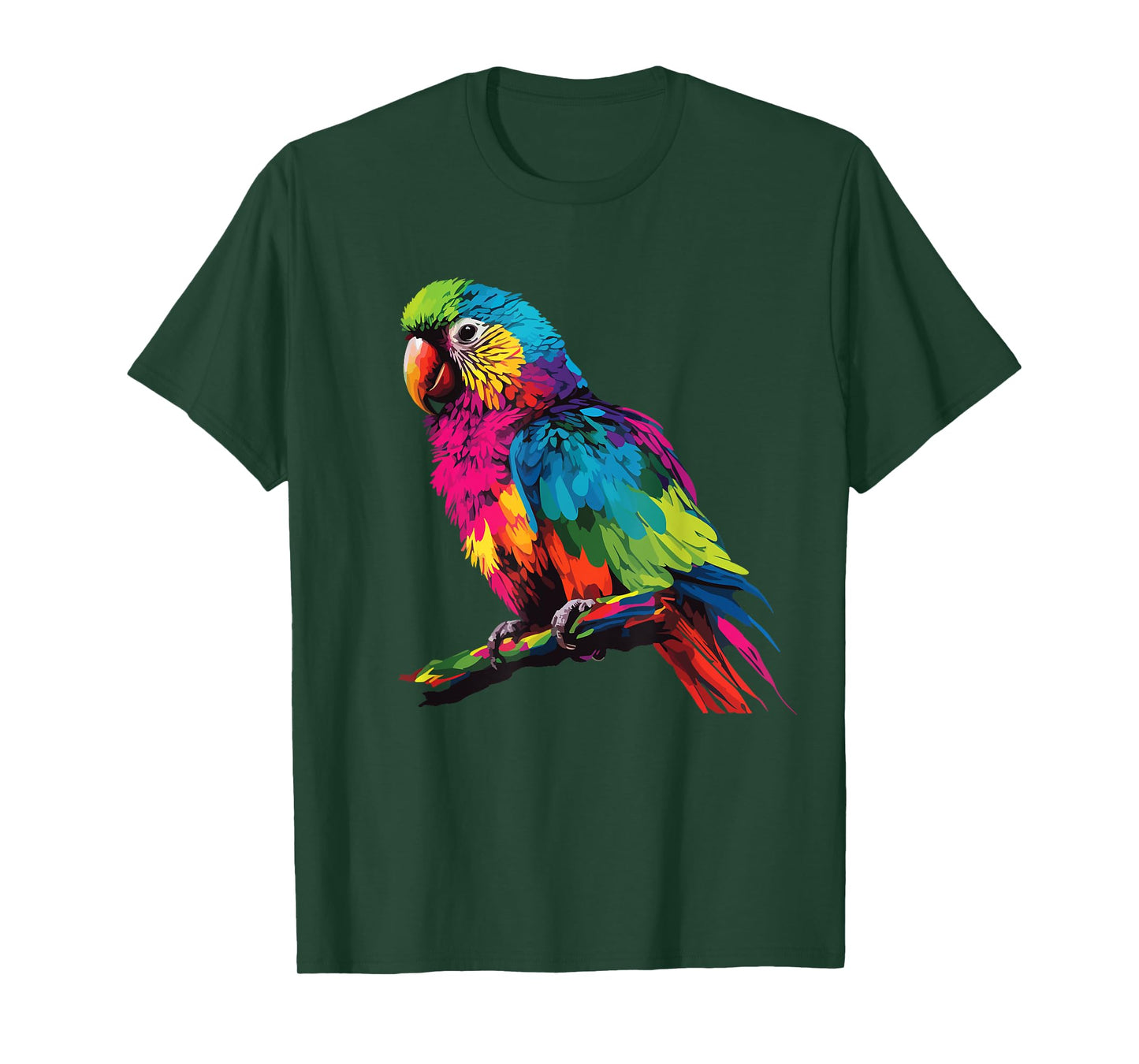 colorful scarlet Macaw parrot bird for lover Birdwatching T-Shirt