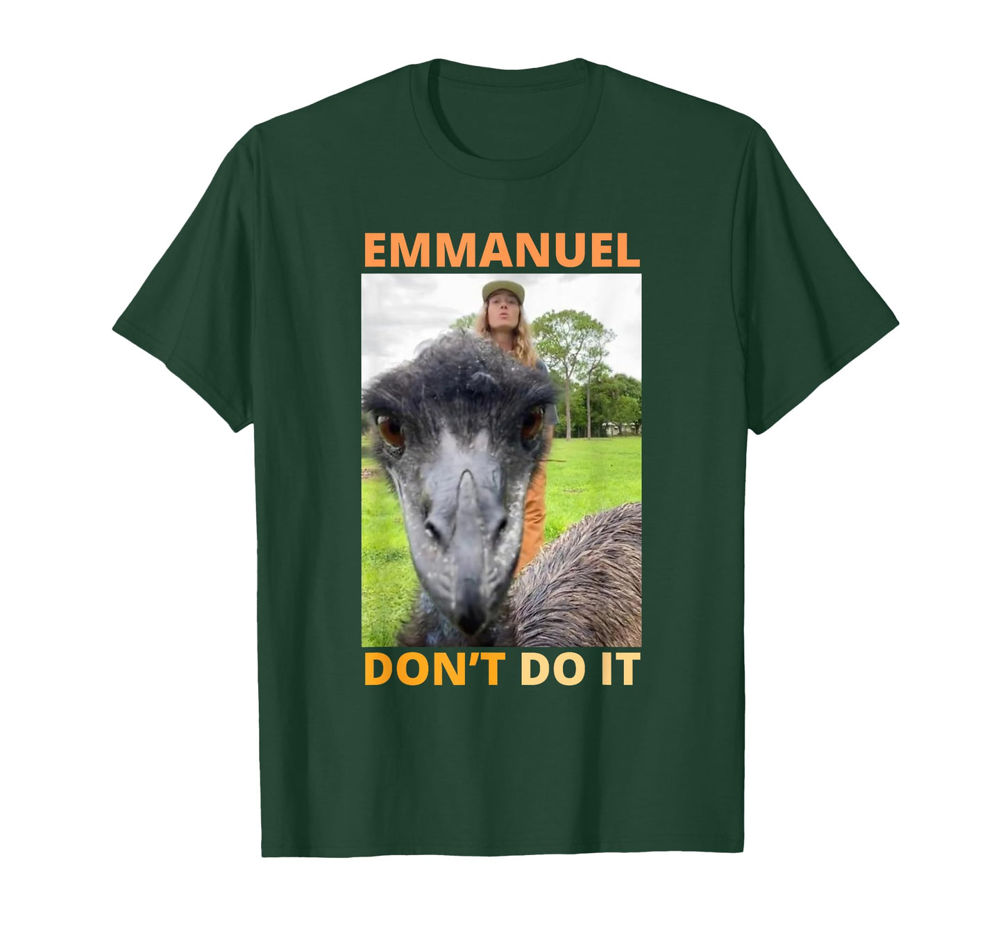 Funny Ostrich Meme Emmanuel Dont Do It Retro Vintage Emu T-Shirt