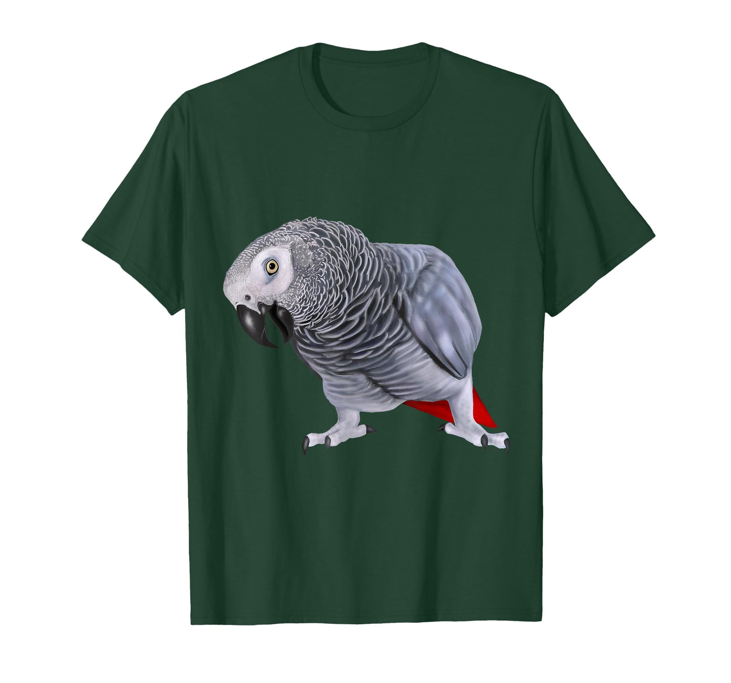 African Grey Parrot Bird T-Shirt