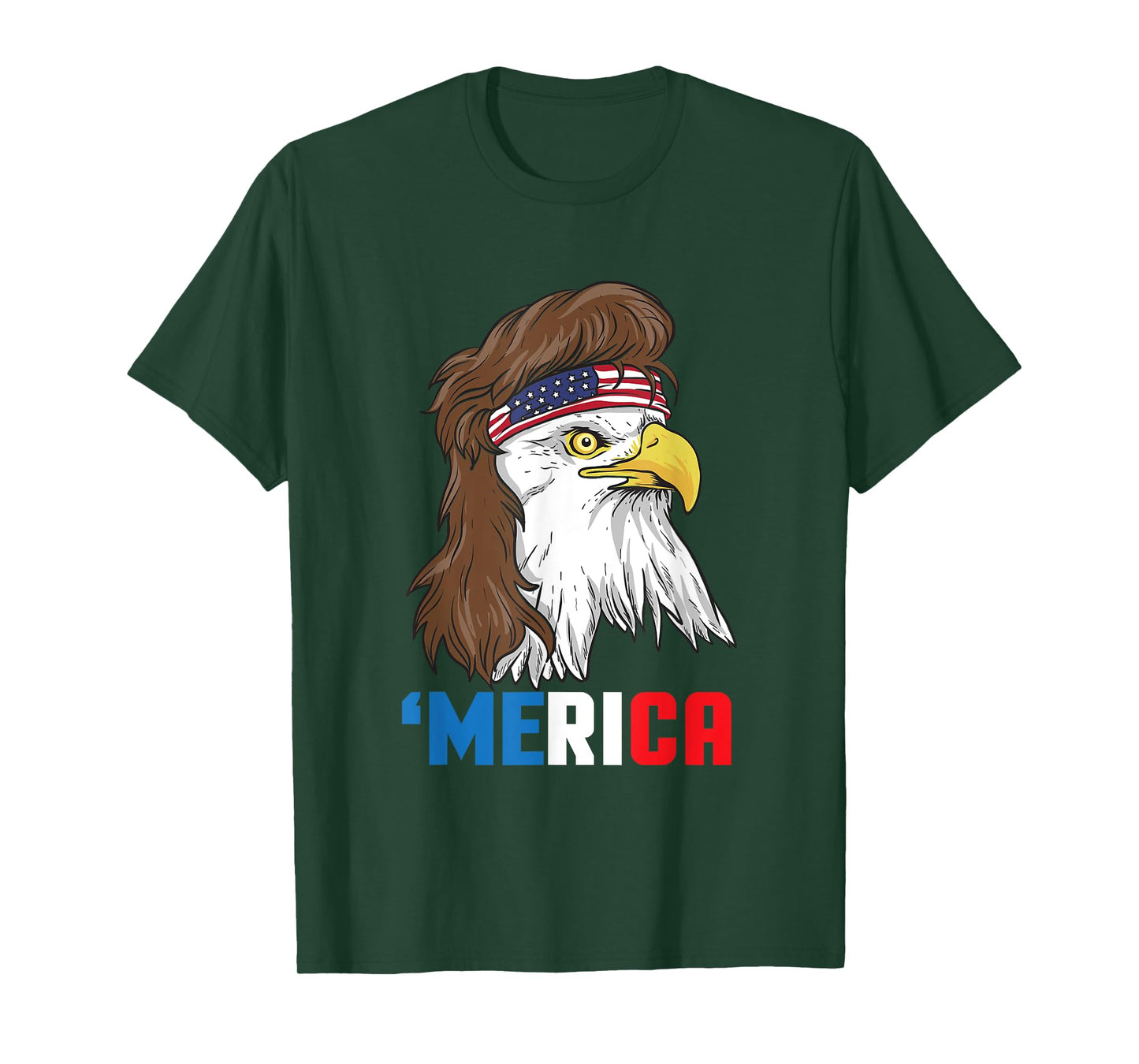 Merica T-Shirt Patriotic Mullet Eagle | Pride American Gift T-Shirt