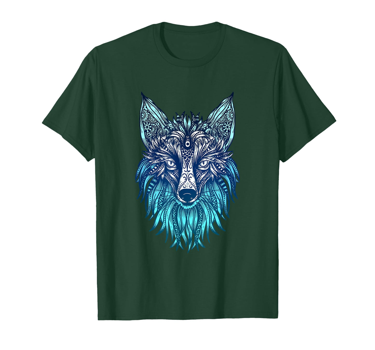 Arctic Fox Tribal Face Ornaments Antarctica Animal Fox T-Shirt