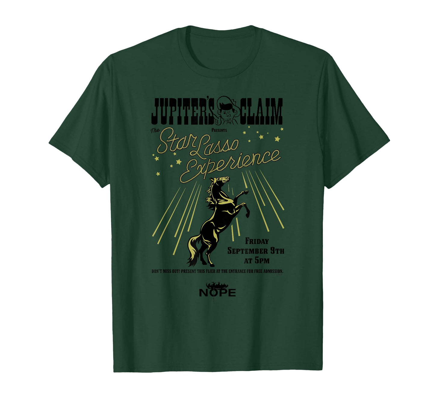 Nope Jupiter's Claim Star Lasso Experience T-Shirt