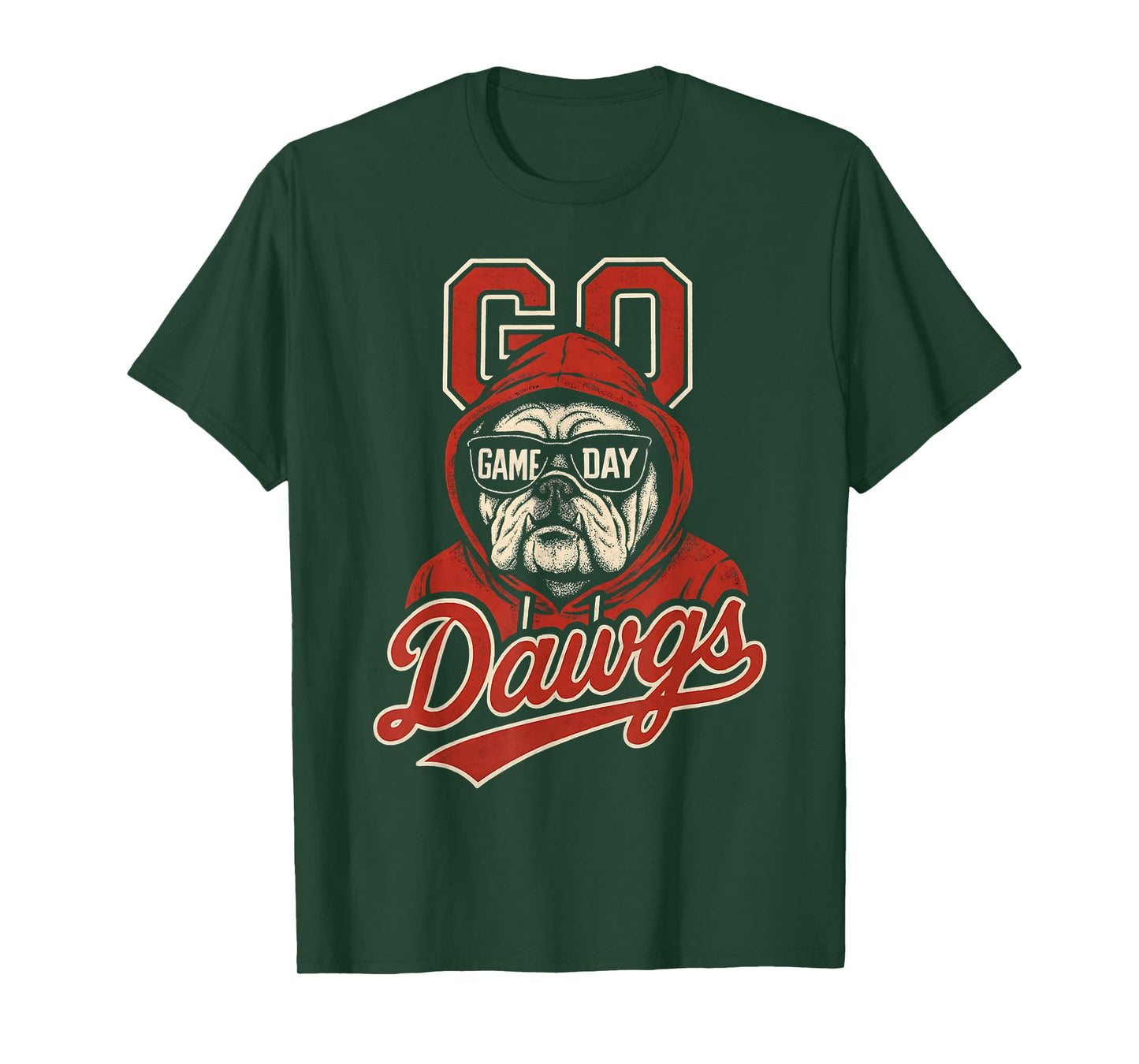 Bulldogs Graphic Go Dawg Men Women Kid Boy Girl T-Shirt