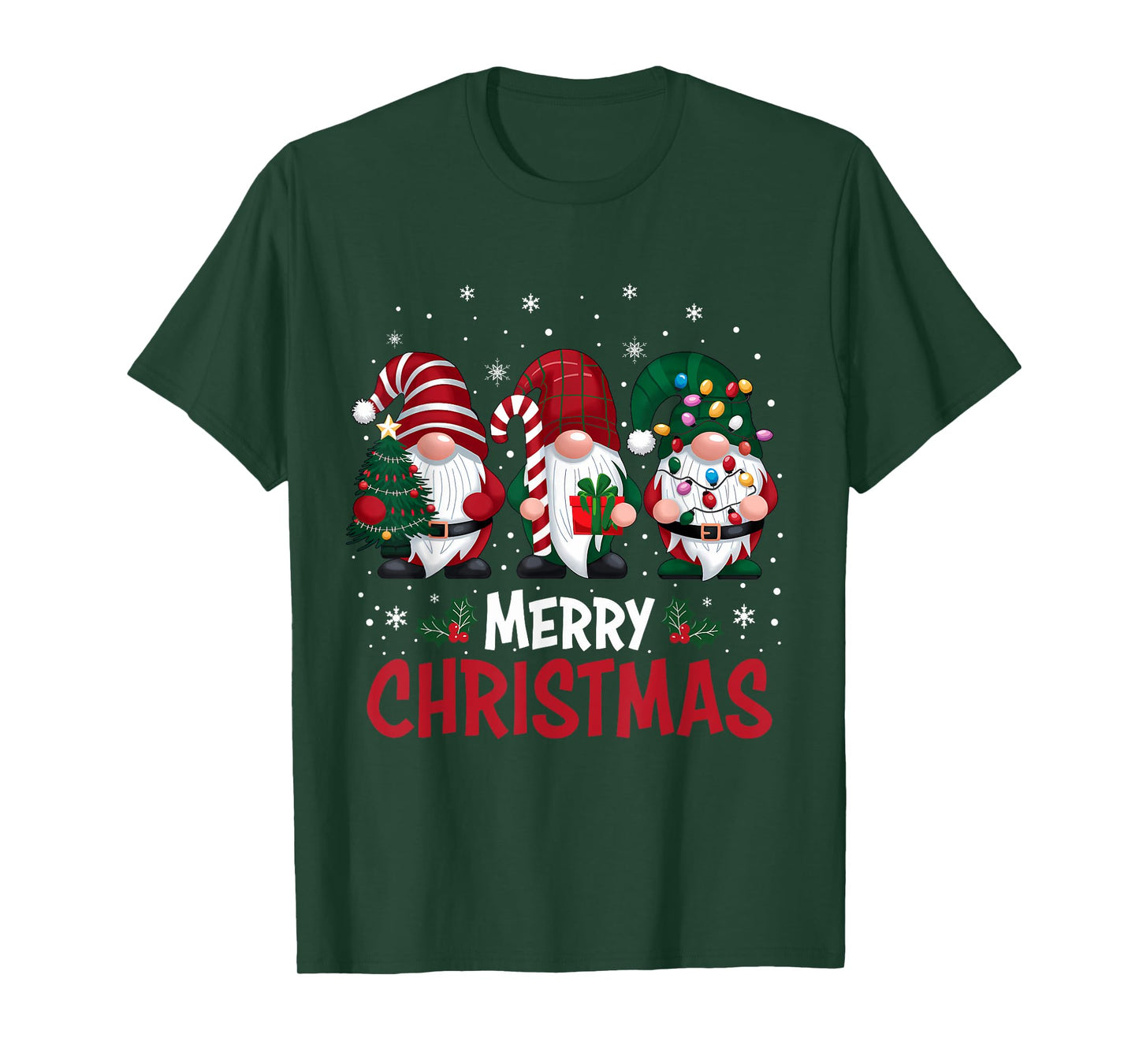 Merry Christmas Gnomes Family Xmas Festive Holiday Gnome T-Shirt
