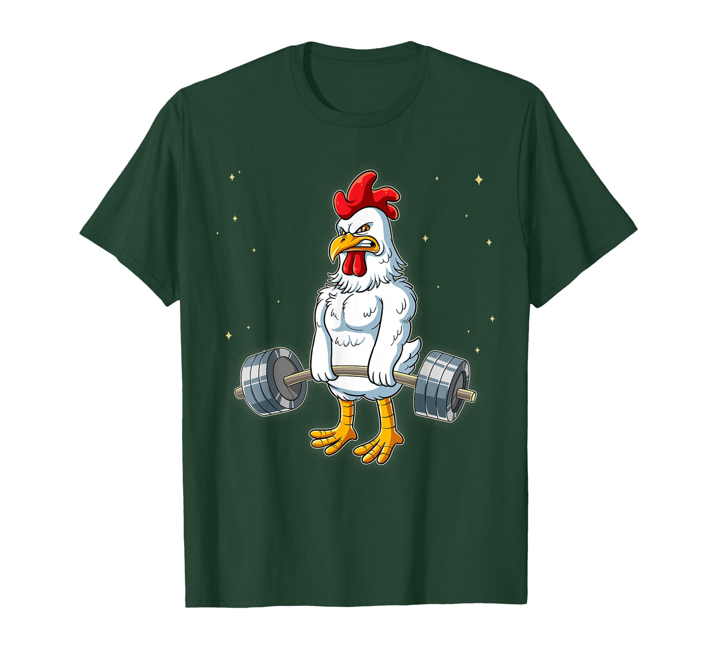 Chicken Gym Weight Training Deadlift T-Shirt