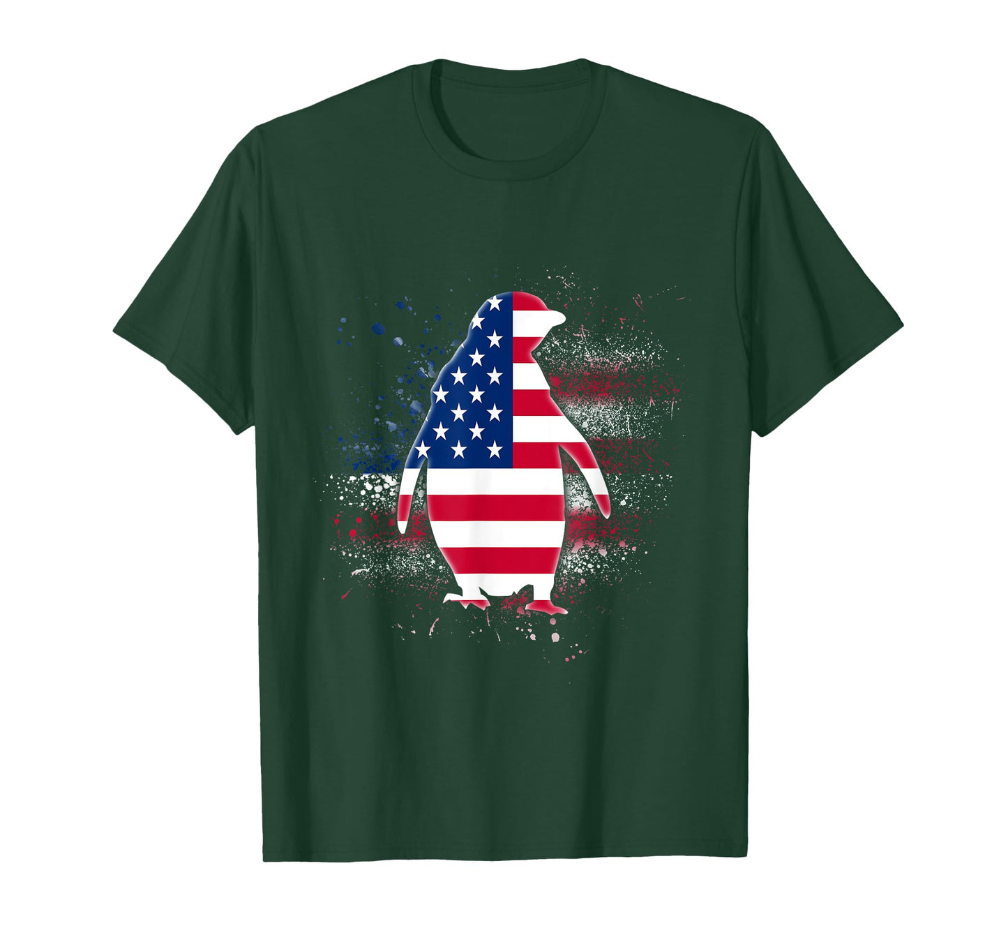 Penguin Independence day Shirt Patriotic US Flag