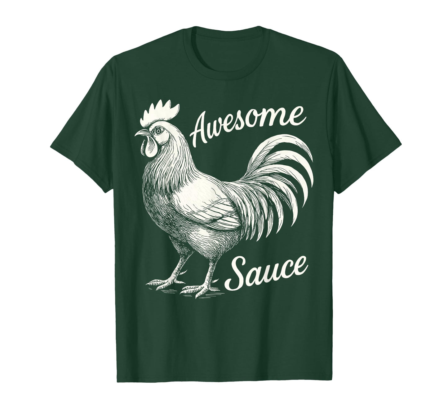Awesome Sauce Rooster, Hot Sauce Cock Male Chicken T-Shirt