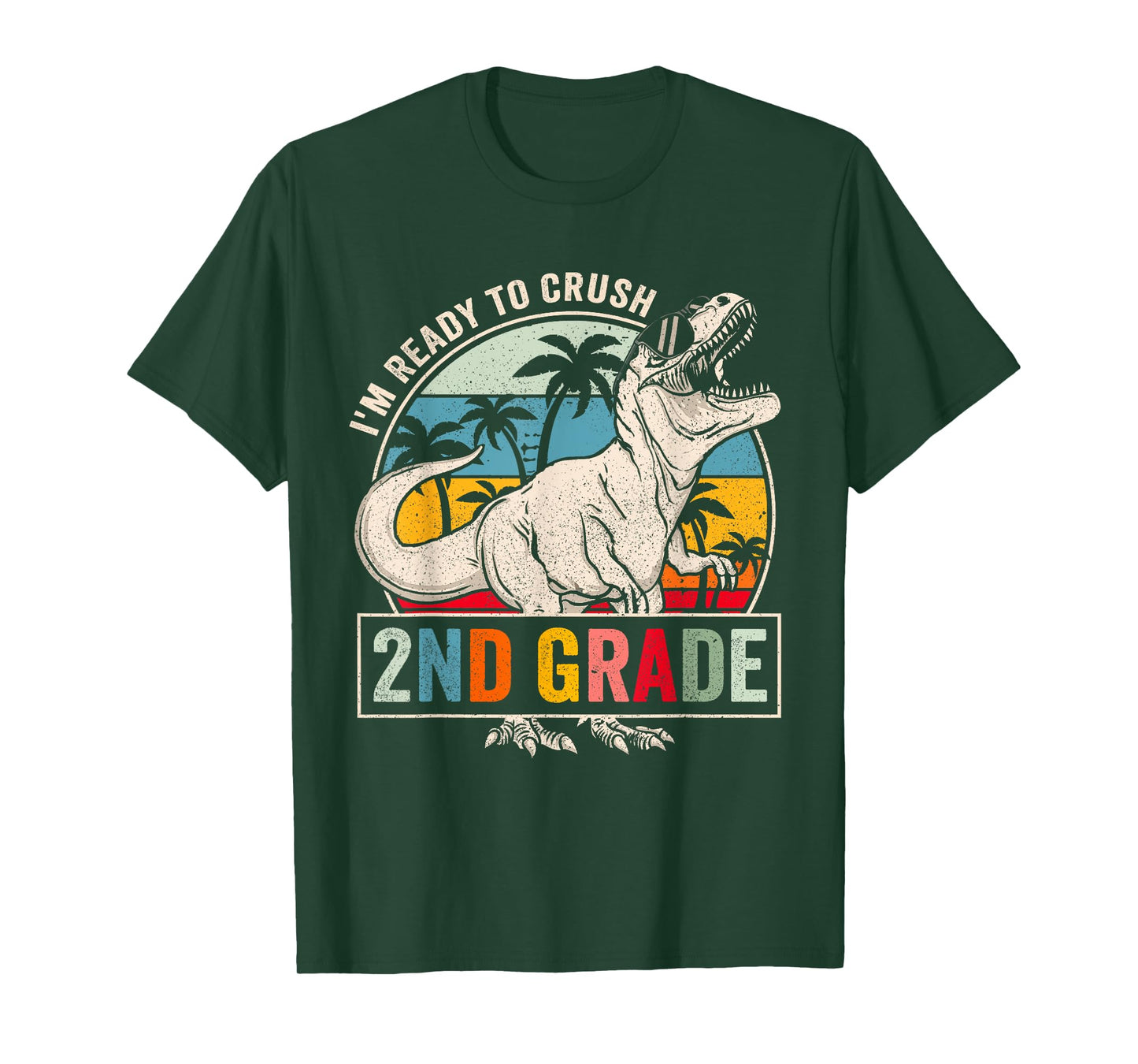 I'm Ready To Crush 2nd Grade Dinosaur Boys Back To School T-Shirt