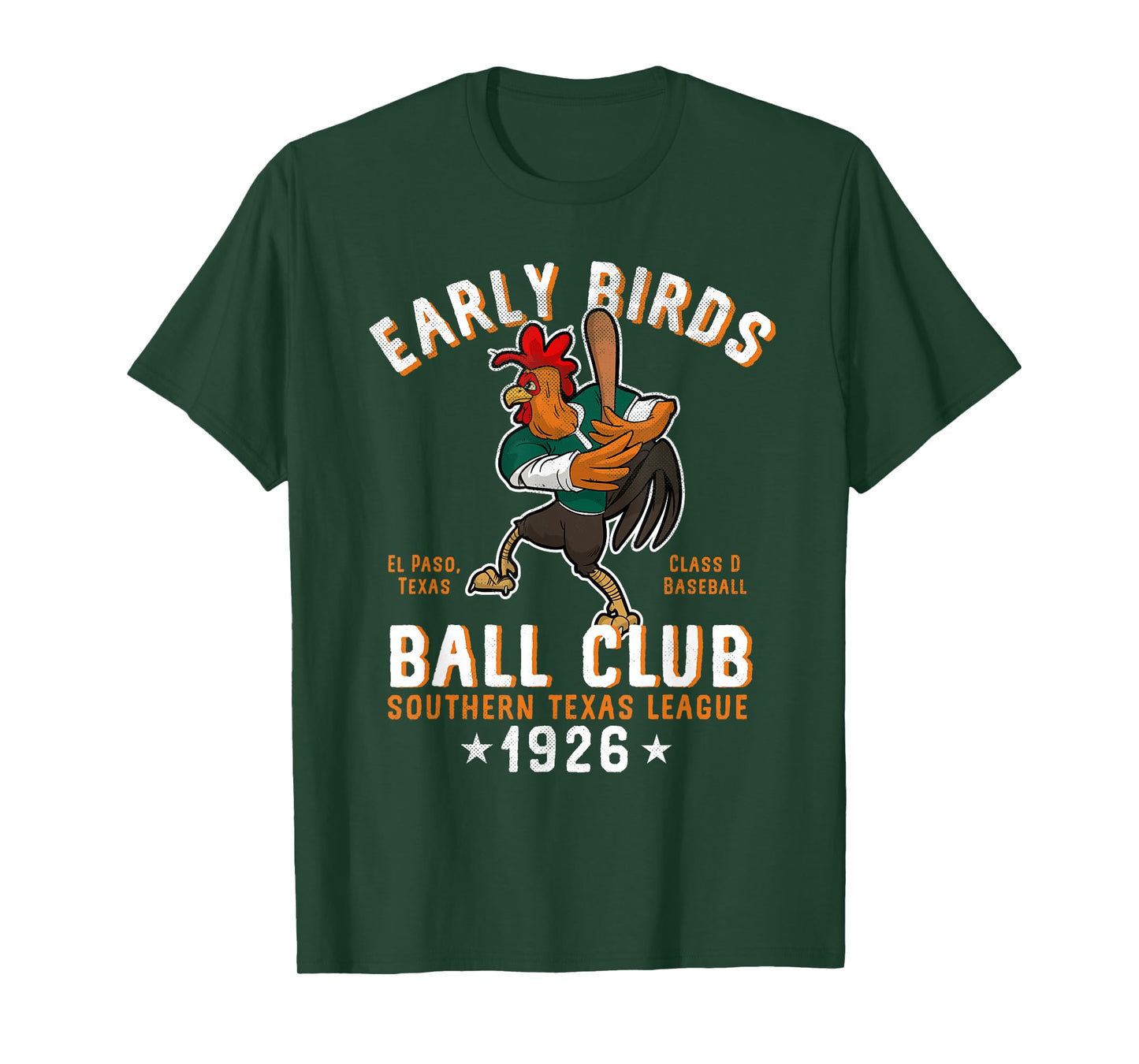 El Paso Early Birds Retro Minor League Baseball Team T-Shirt