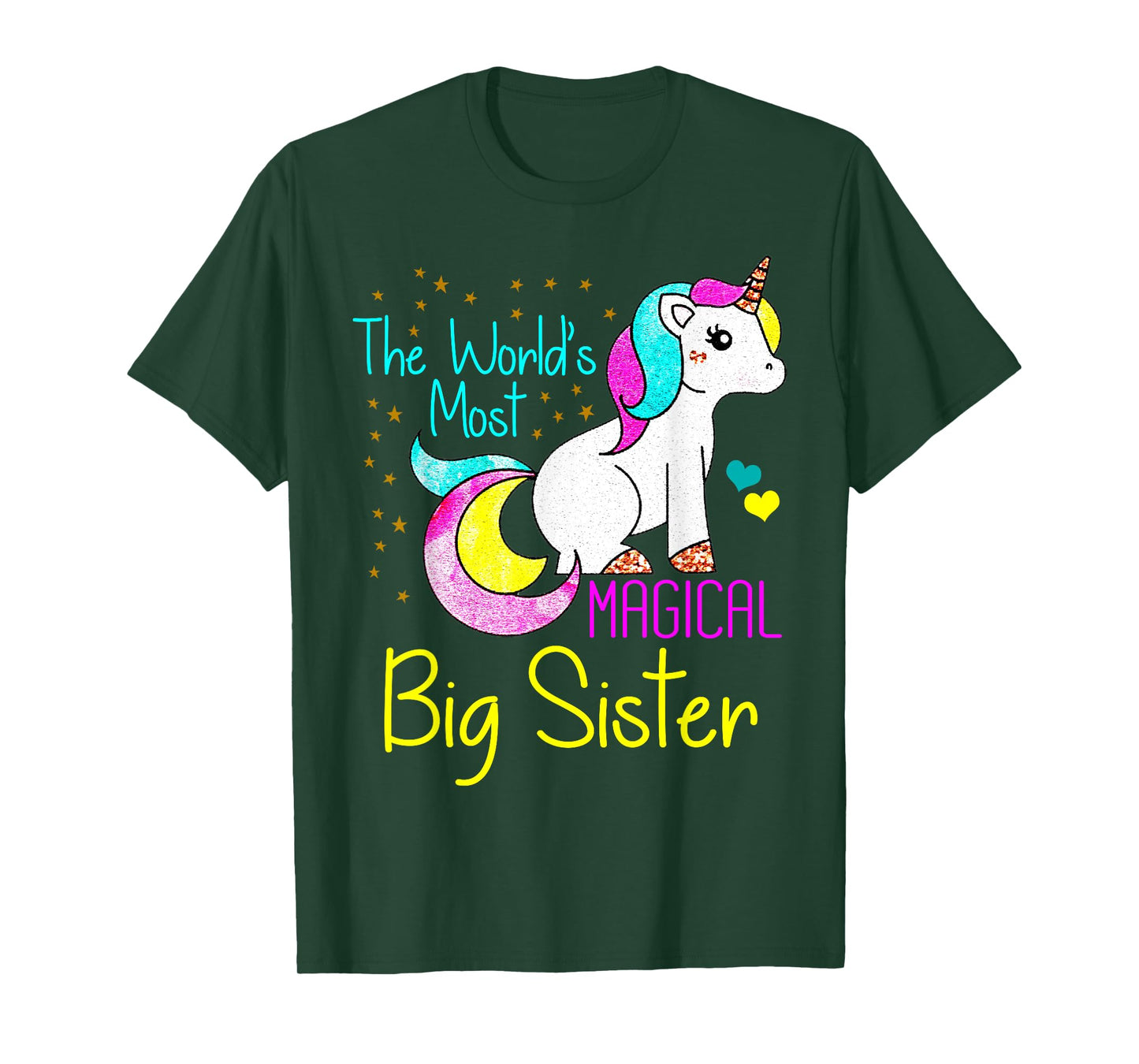 Magical Unicorn Big Sister Cute Funny Novelty T-Shirt Gift T-Shirt