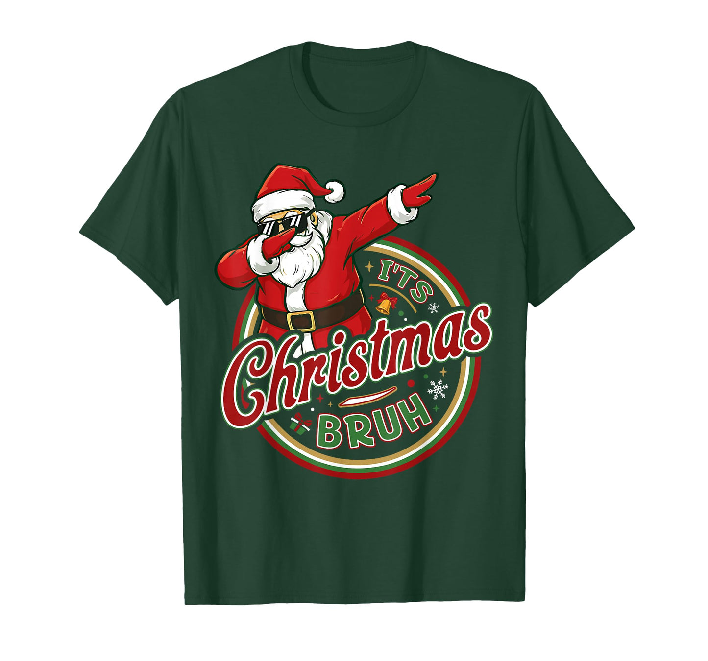 It's Christmas Bruh Dabbing Boy Kids Xmas Christmas Men T-Shirt