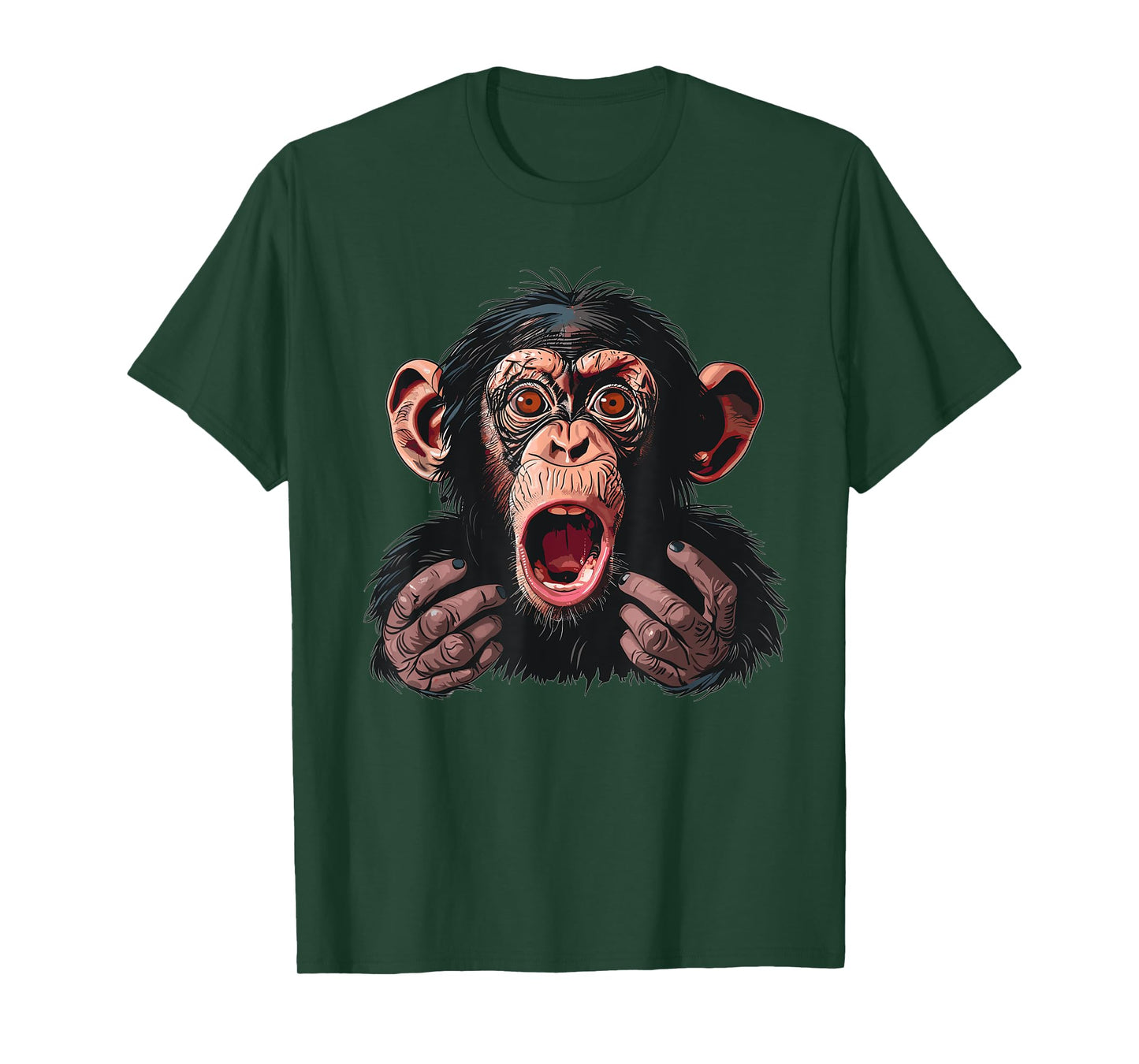 Anxious Monkey I Funny Monkey T-Shirt