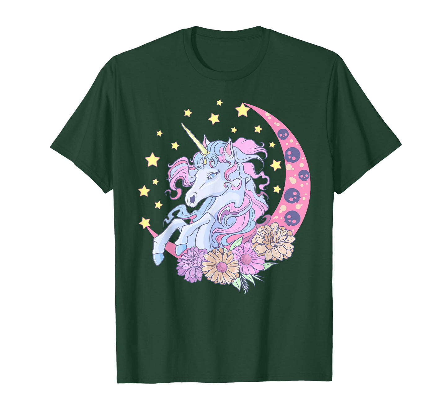 Pastel Goth Unicorn Japanese Anime Kawaii Creepy Cute T-Shirt