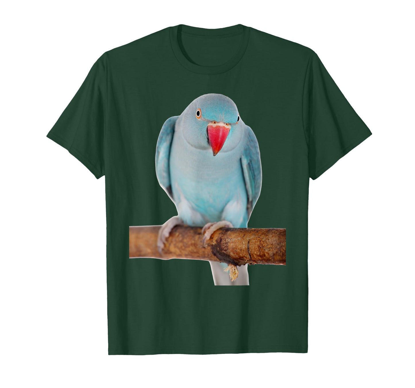 Blue indian Ringneck Parrot Bird humor for Parrot lovers T-Shirt