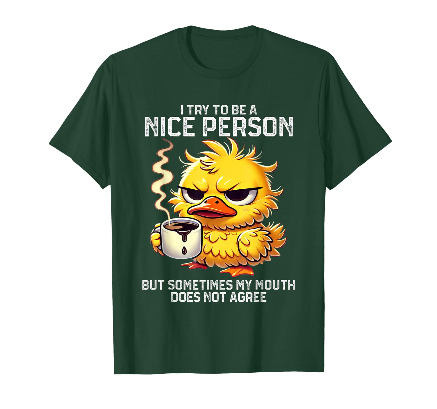 I Try To Be Nice Person But Sometimes My Mouth Doesn't T-Shirt