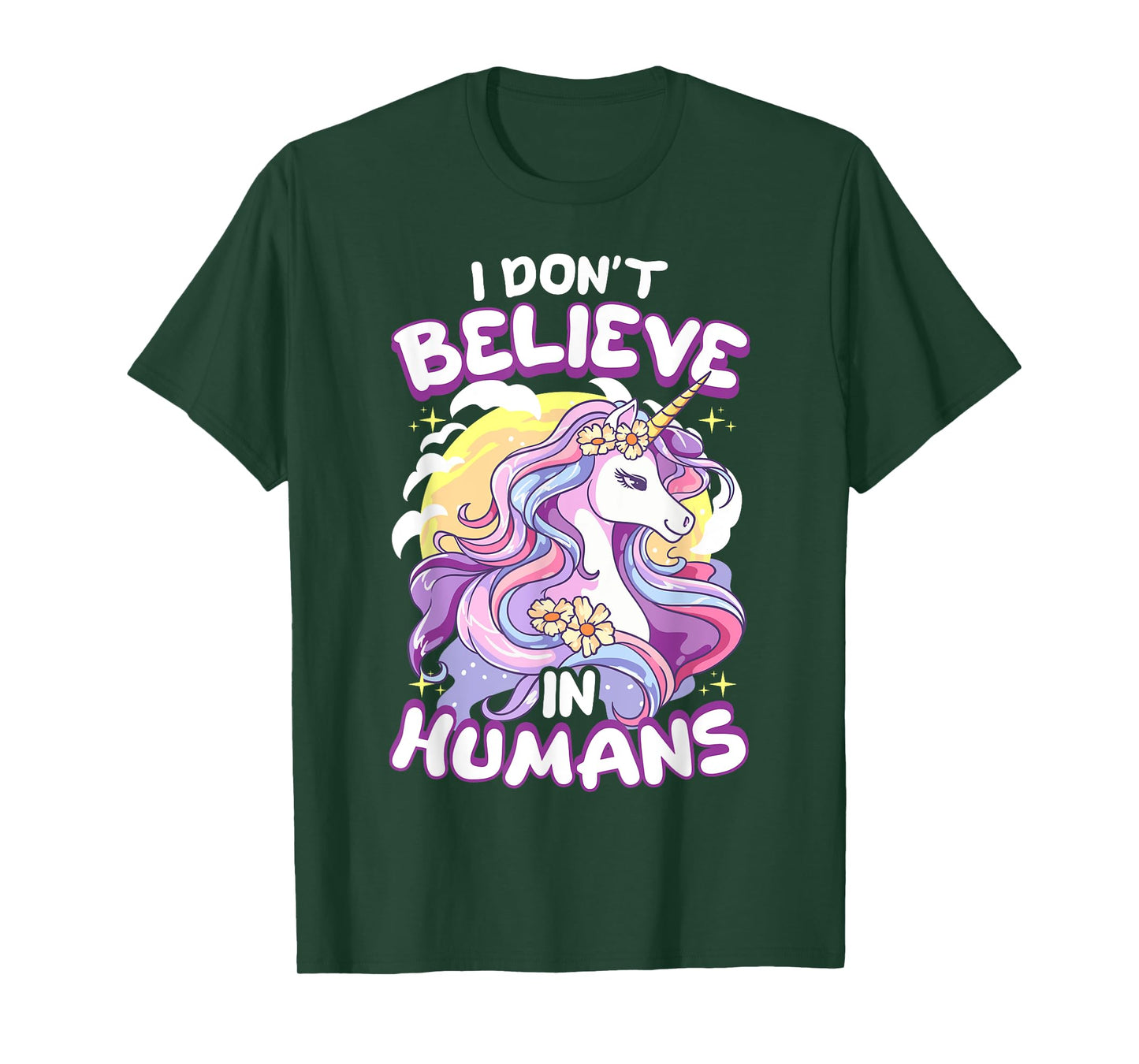 I Don't Believe In Humans Unicorn T-Shirt