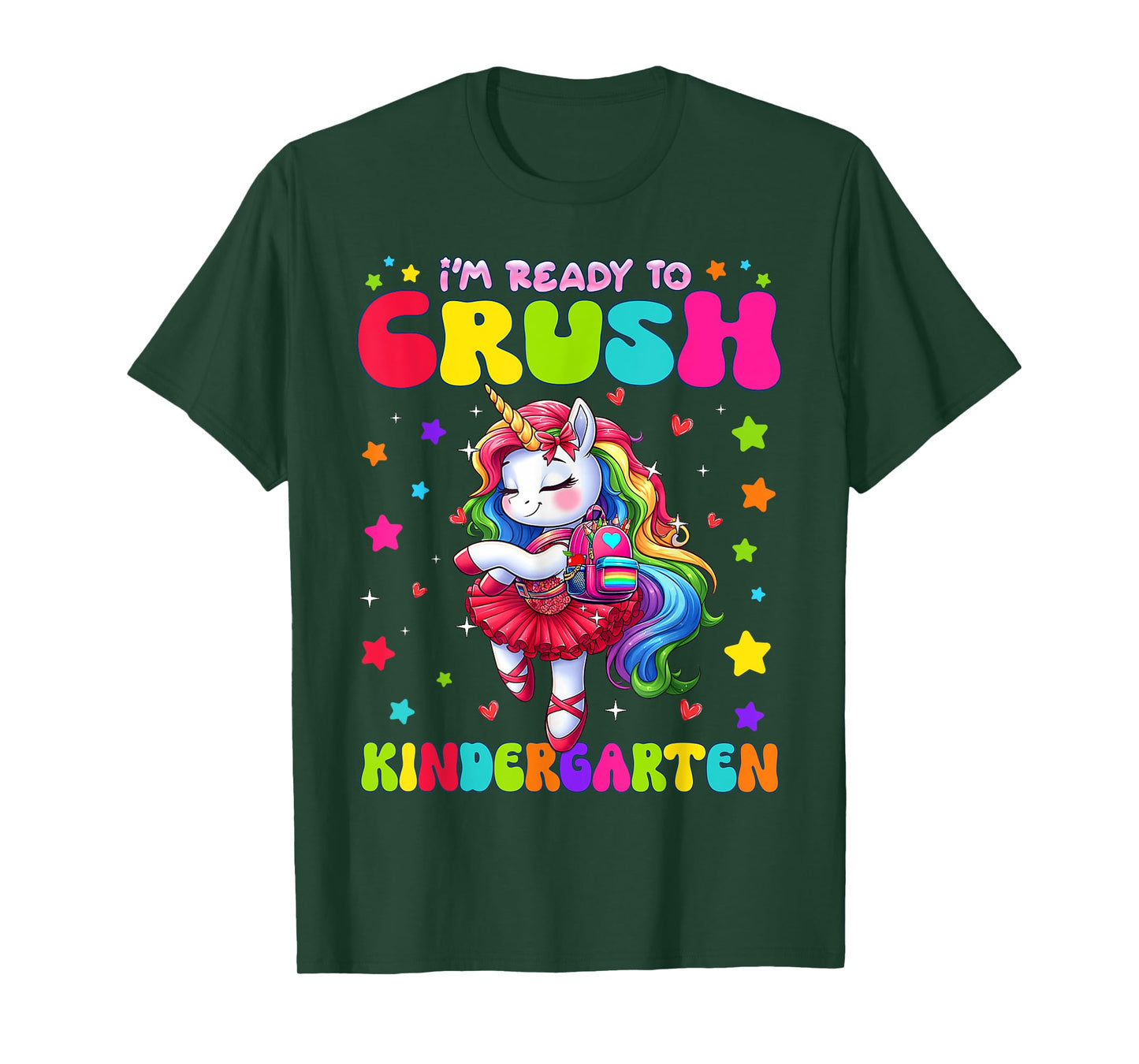 I'm Ready To Crush Kindergarten Unicorn Girls Kindergarten T-Shirt