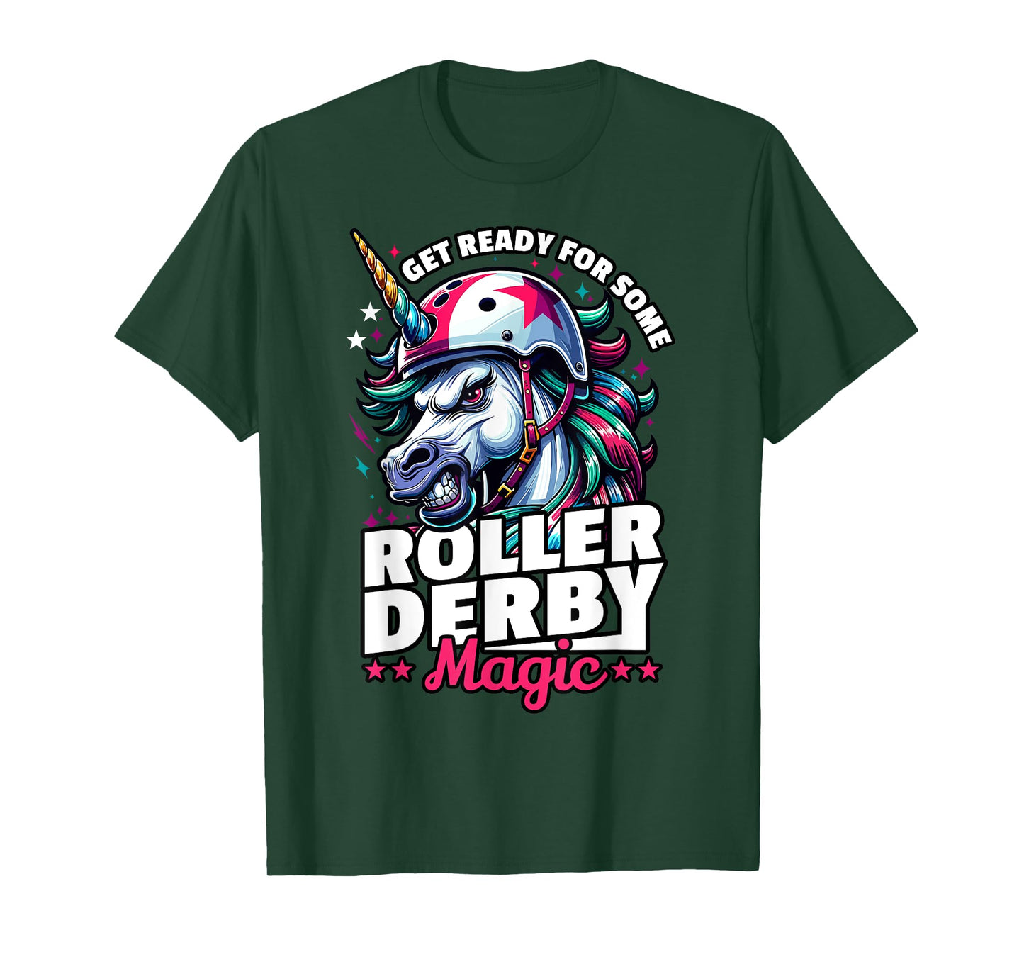 Roller Derby Unicorn - Ready For Roller Derby T-Shirt